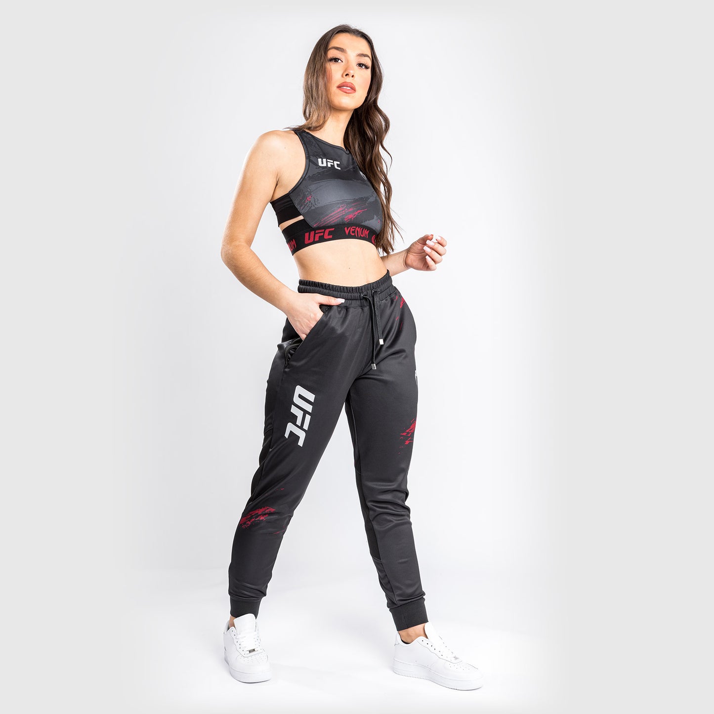 UFC Venum Authentic Fight Week 2.0 Sweatpants – Für Frauen – Schwarz/Rot