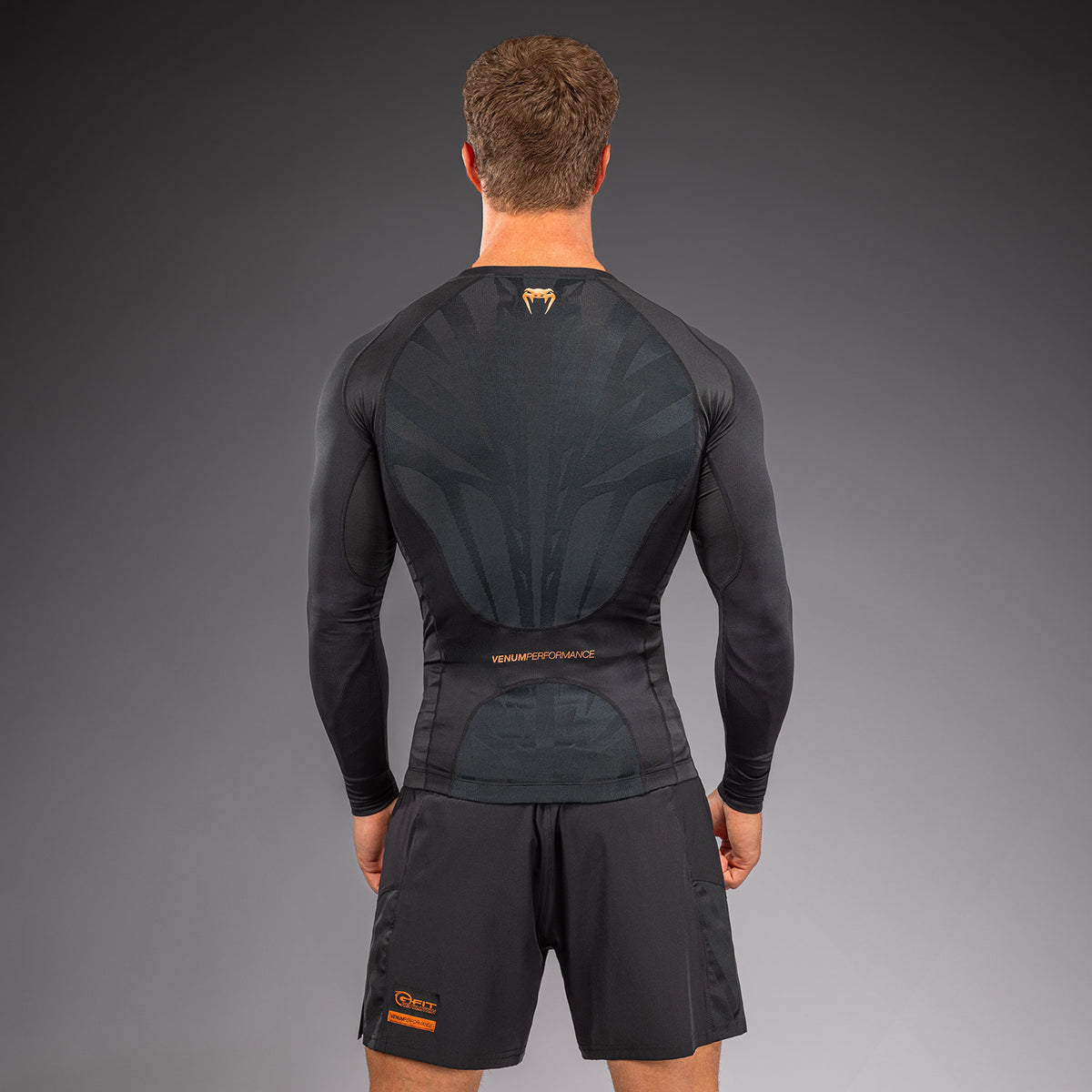 Venum G-Fit Revolution Langarm-Rashguard - Schwarz/Kupfer