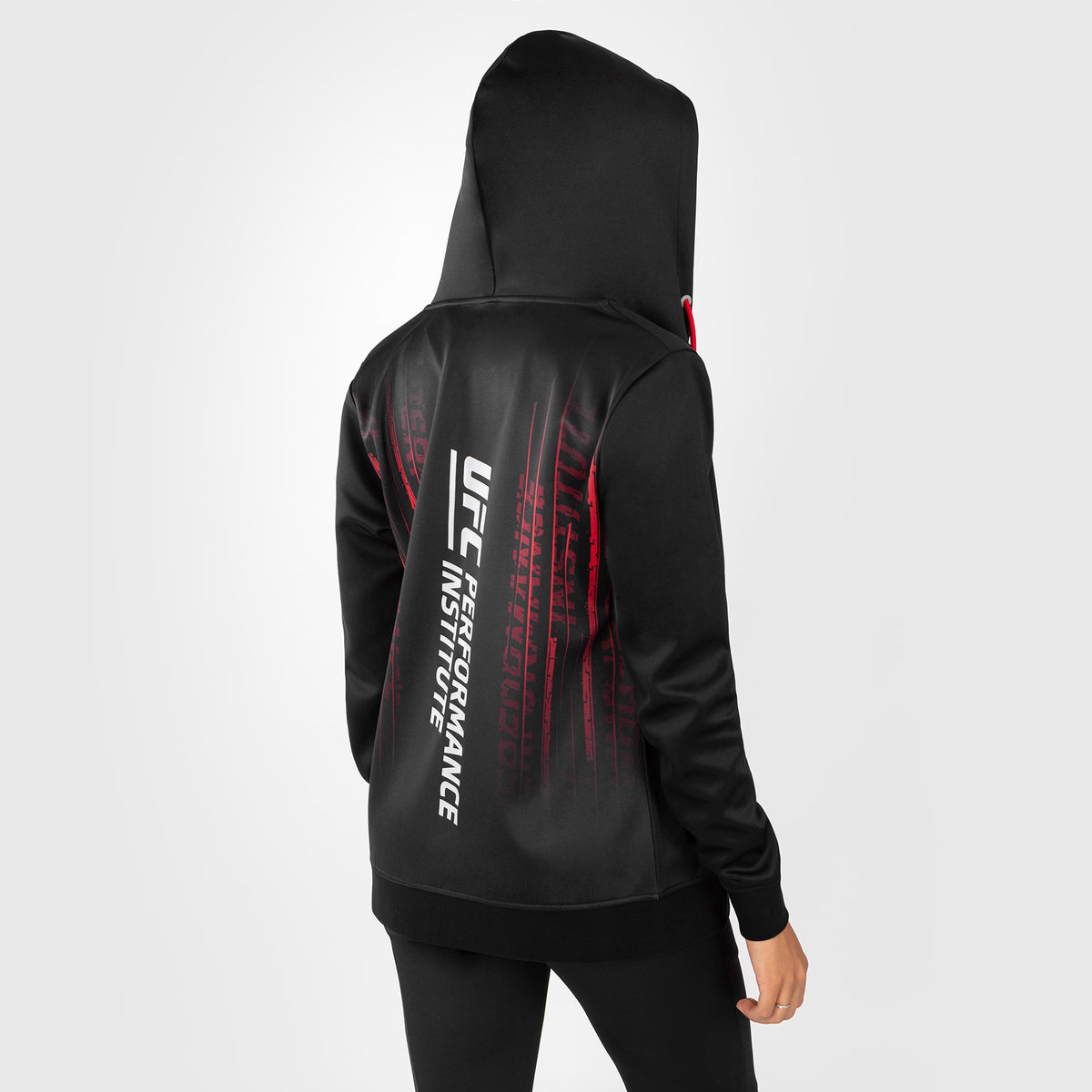 UFC Venum Performance Institute 2.0 Zip Hoodie für Frauen - Schwarz/Rot
