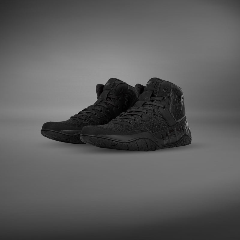 Venum Elite Wrestling Schuhe - Schwarz/Schwarz