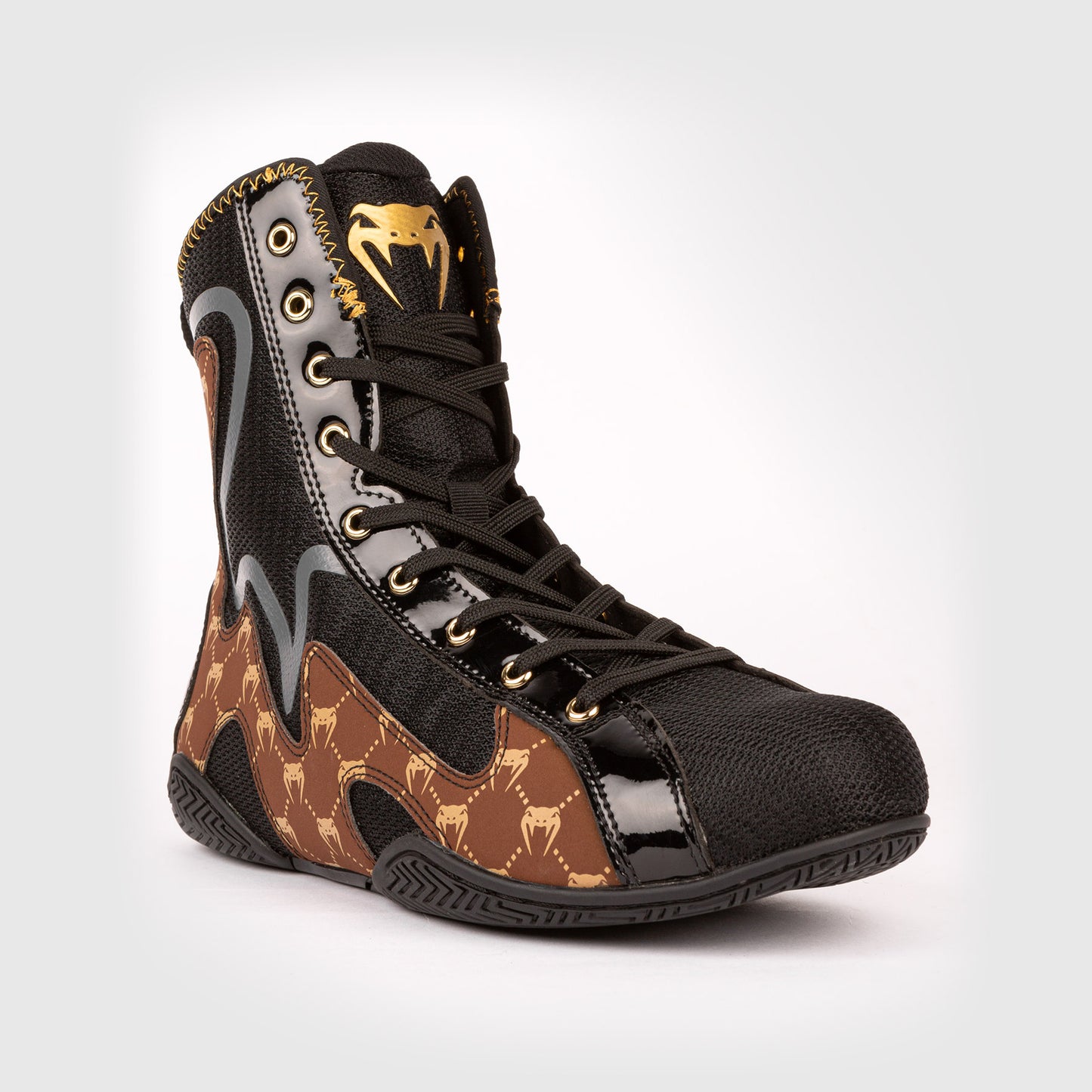 Venum Elite Evo Monogram Boxing Schuhe – Schwarz/Braun