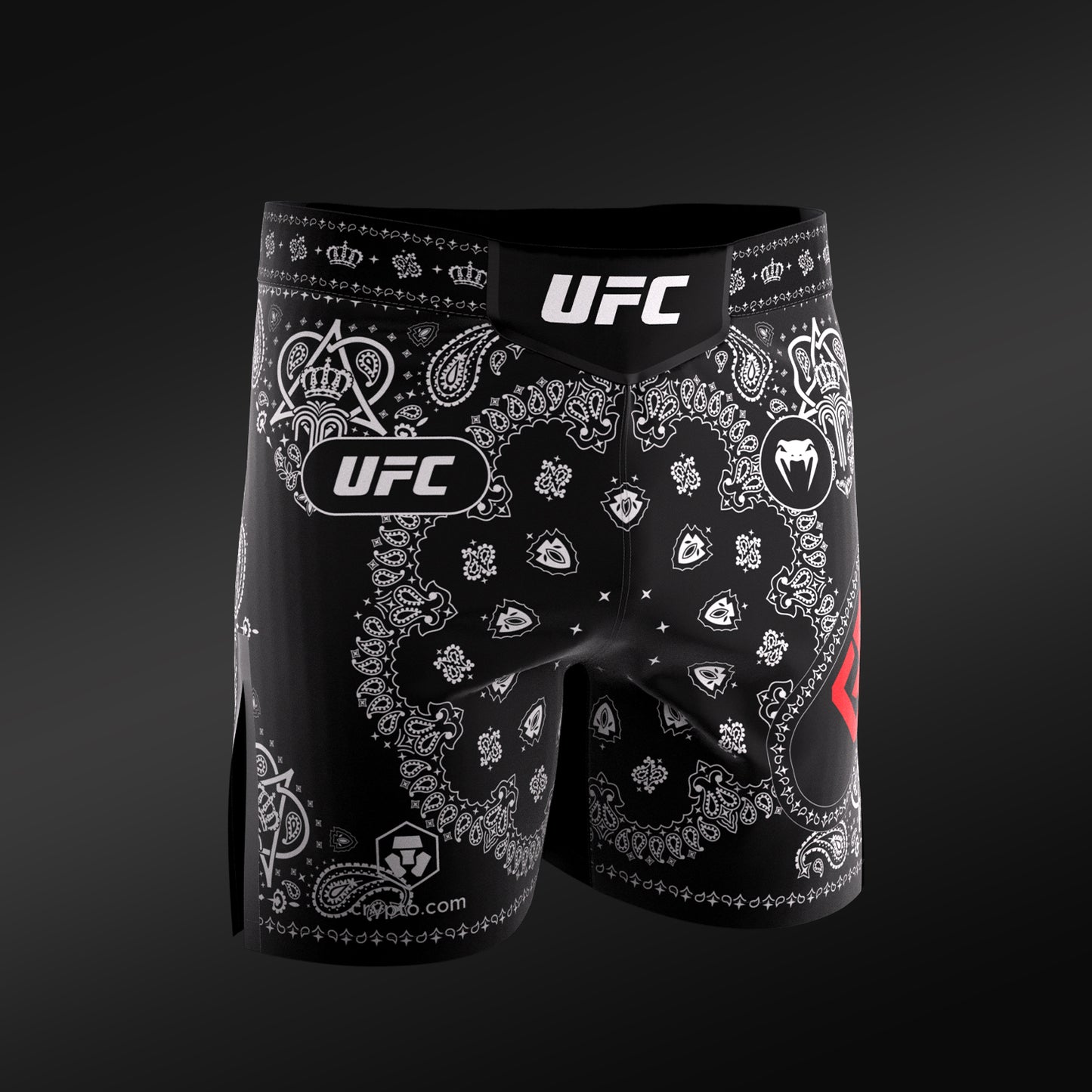 UFC Adrenaline Unrivaled by Venum King Green Herren-Vale-Tudo-Shorts - Schwarz