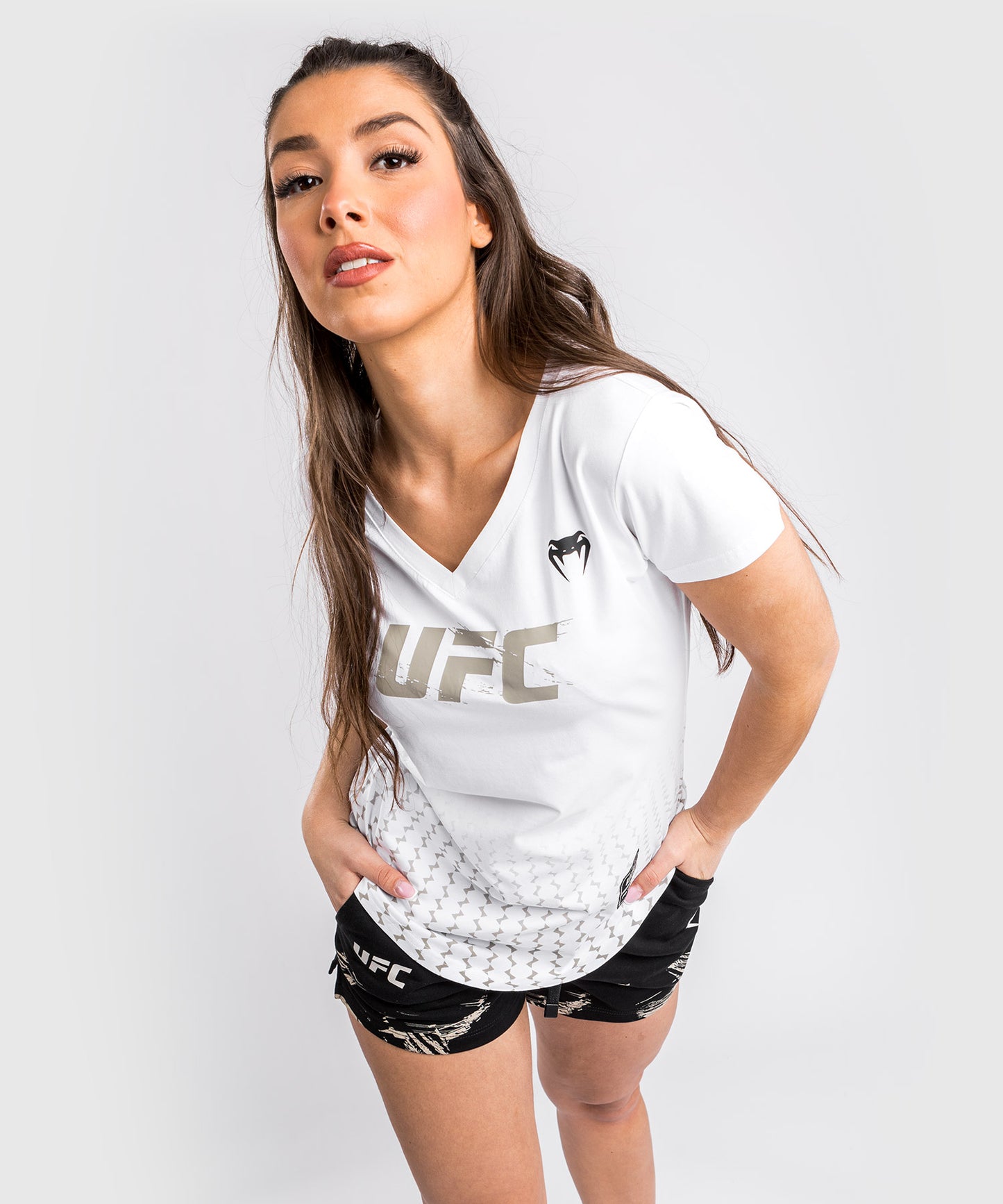 UFC Venum Authentic Fight Week 2.0 T-Shirt – Für Frauen – Weiß