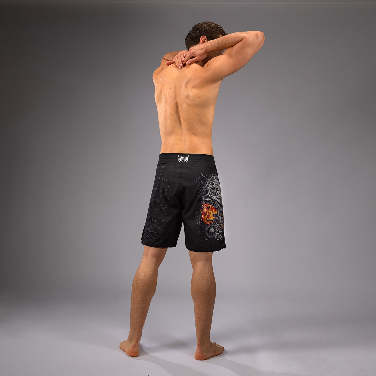 Venum Gladiator 5.0 Fight Shorts für Männer - Schwarz/Silber