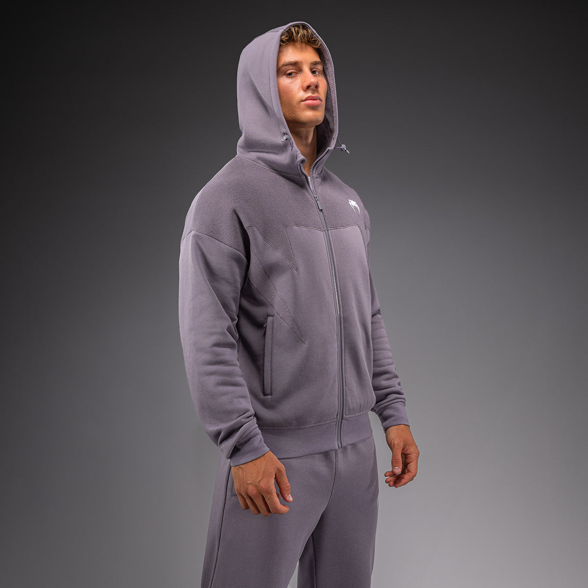 Venum Attack Fleece & Weave Trainingsjacke - Lavendelgrau