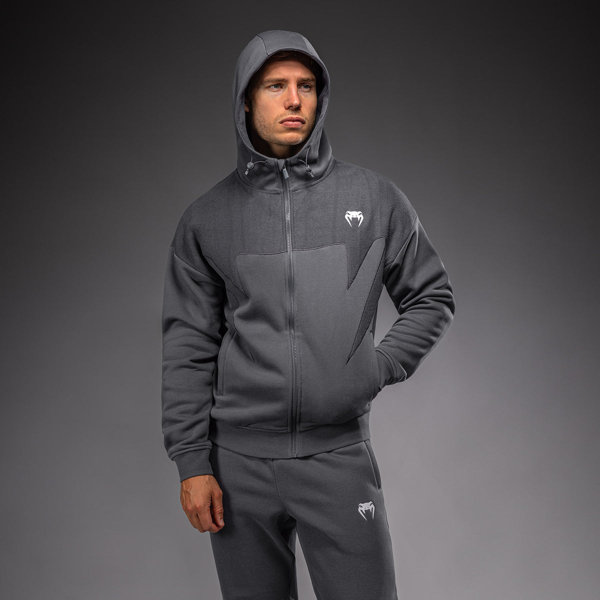 Venum Attack Fleece & Weave Trainingsjacke - Grau