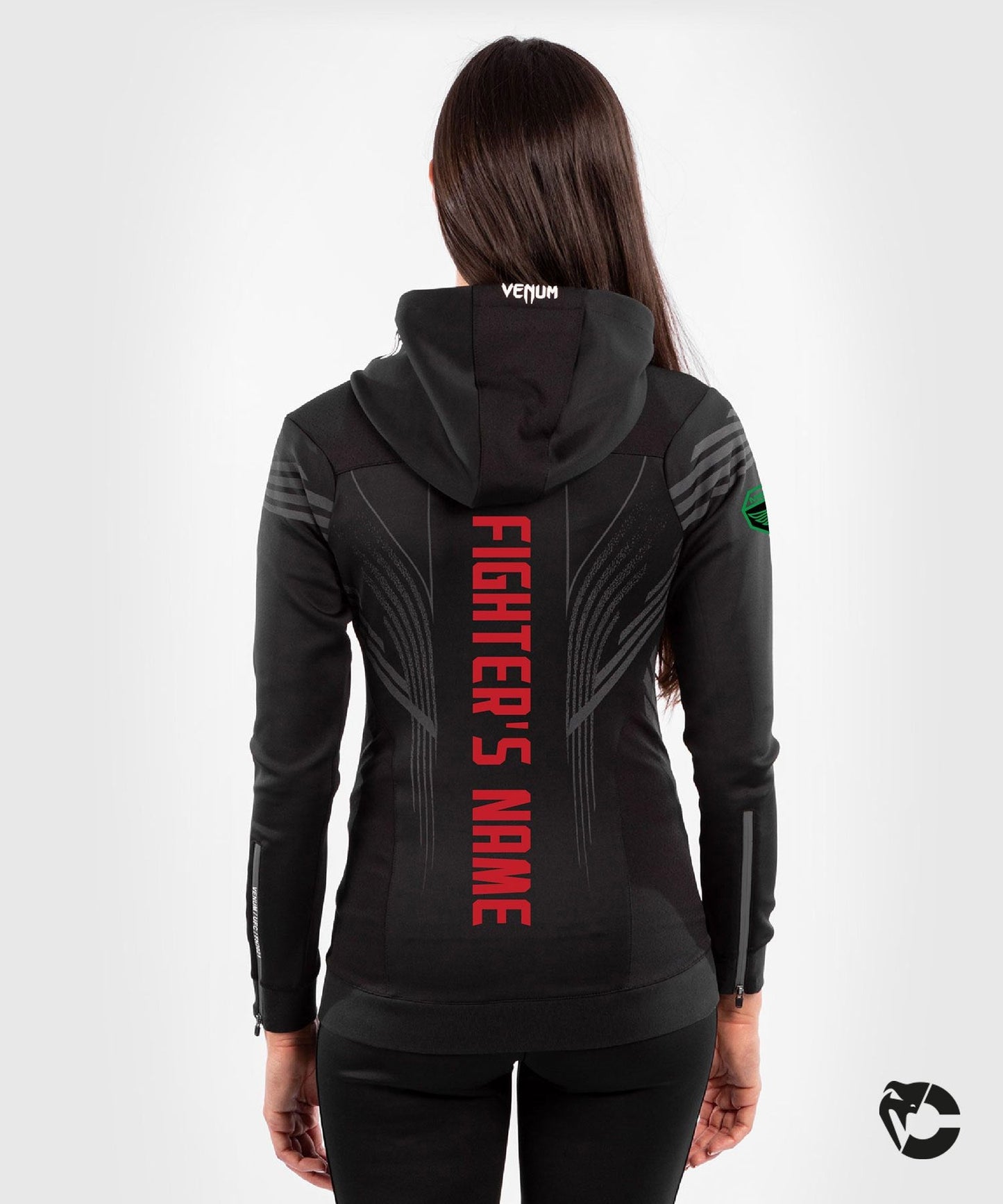 UFC Venum Fighters Authentic Fight Night Damen Walkout Hoodie - Schwarz