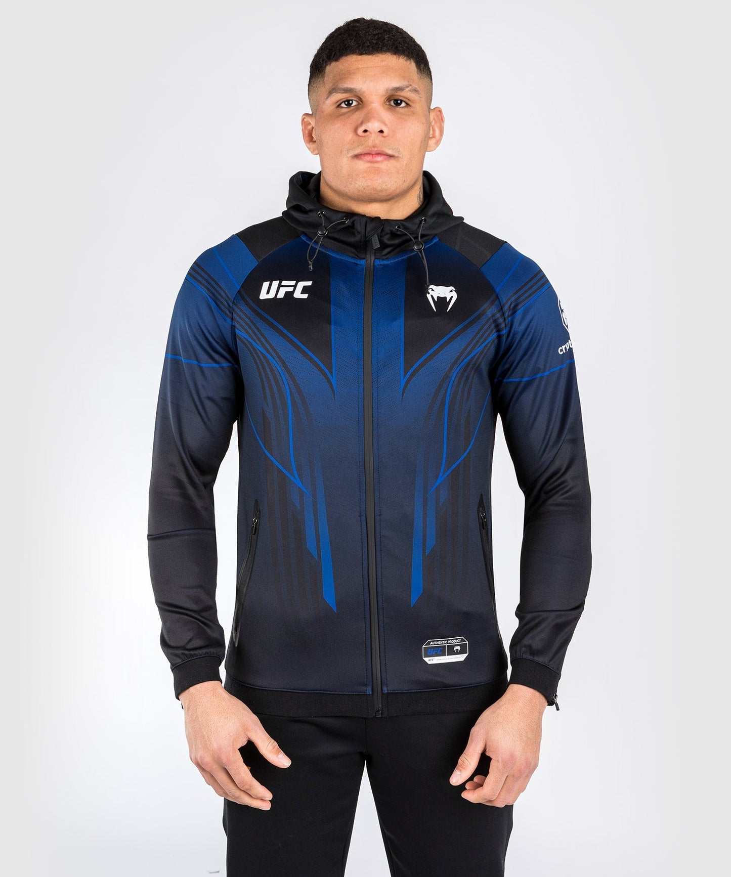 Sweatshirt à Capuche Homme Personnalisé Walkout UFC Venum Authentic Fight Night 2.0 - Midnight Edition