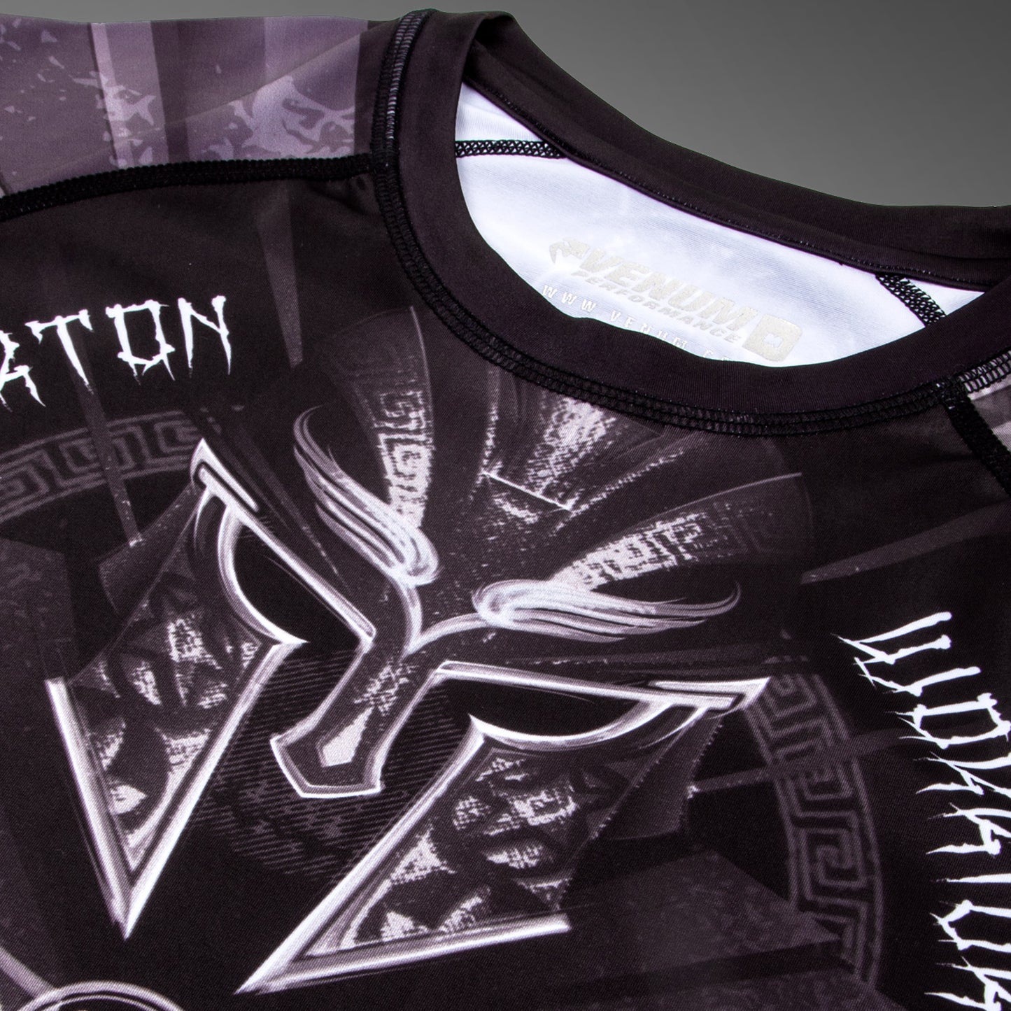 Venum Gladiator 3.0 Rashguard - Schwarz/Weiß - Langarm