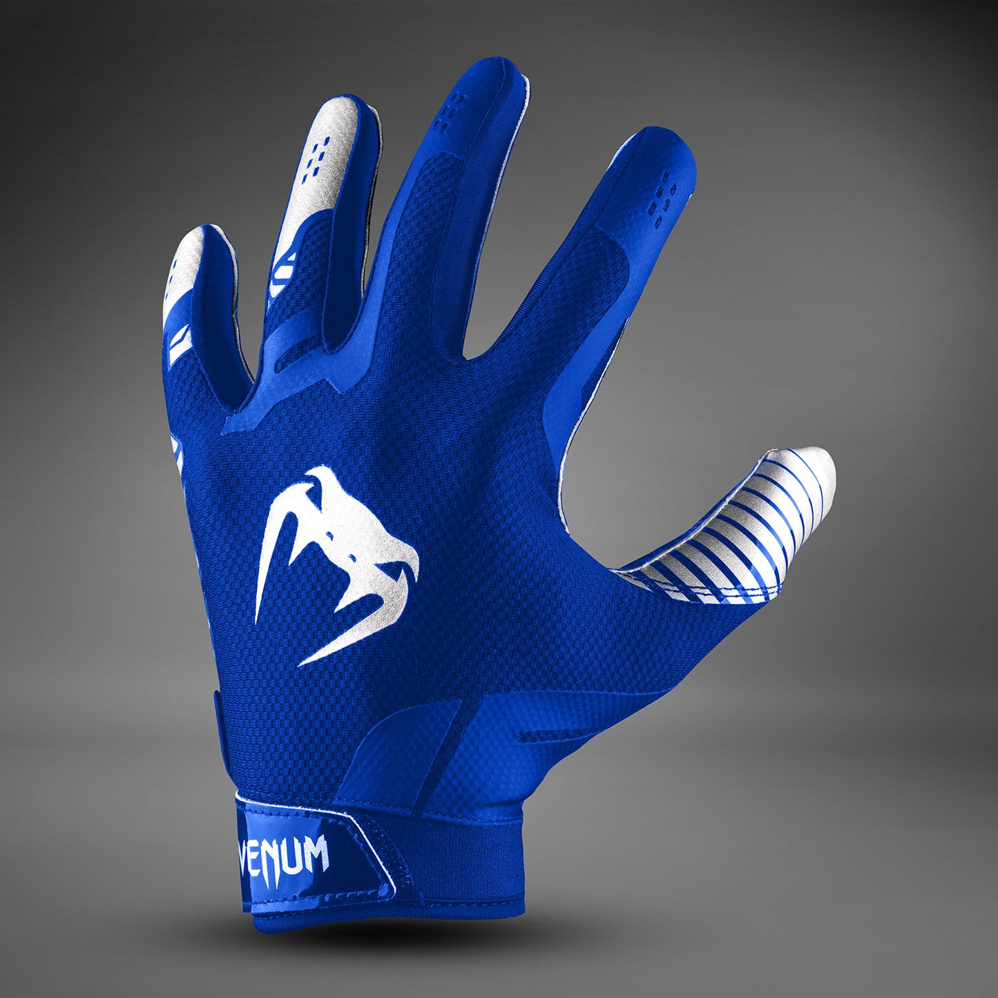 Venum Elite Football Handschuhe - Royalblau/Silber