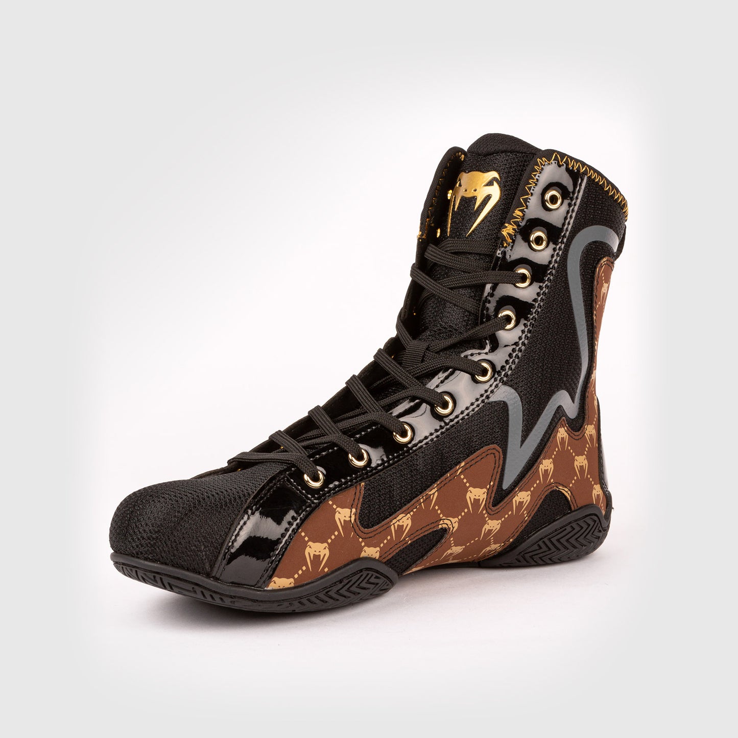 Venum Elite Evo Monogram Boxing Schuhe – Schwarz/Braun