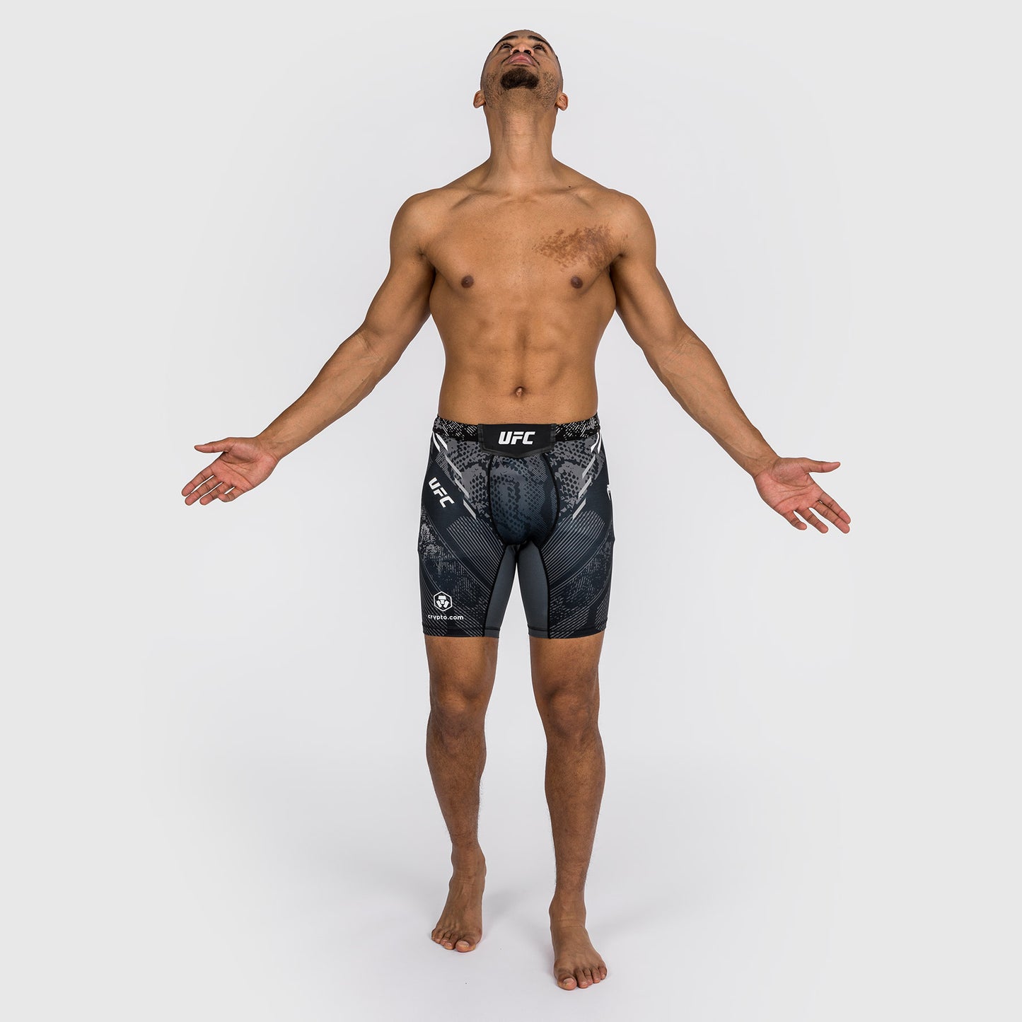 UFC Adrenaline by Venum Authentic Fight Night Short Vale Tudo für Männer - Schwarz