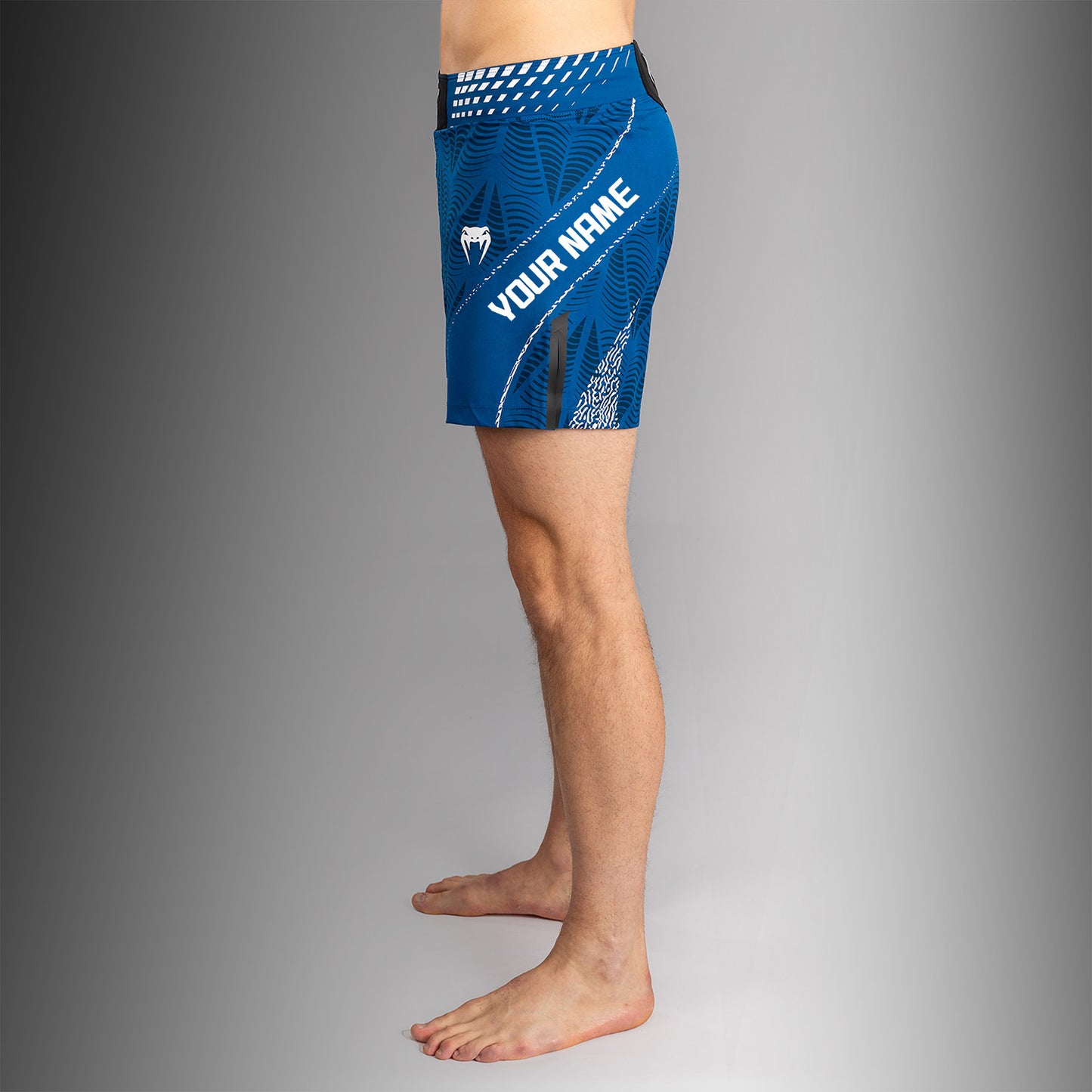 UFC Zenith by Venum Authentic Fight Night Kurze Passform Fight Short Herren Personalisiert - Blau