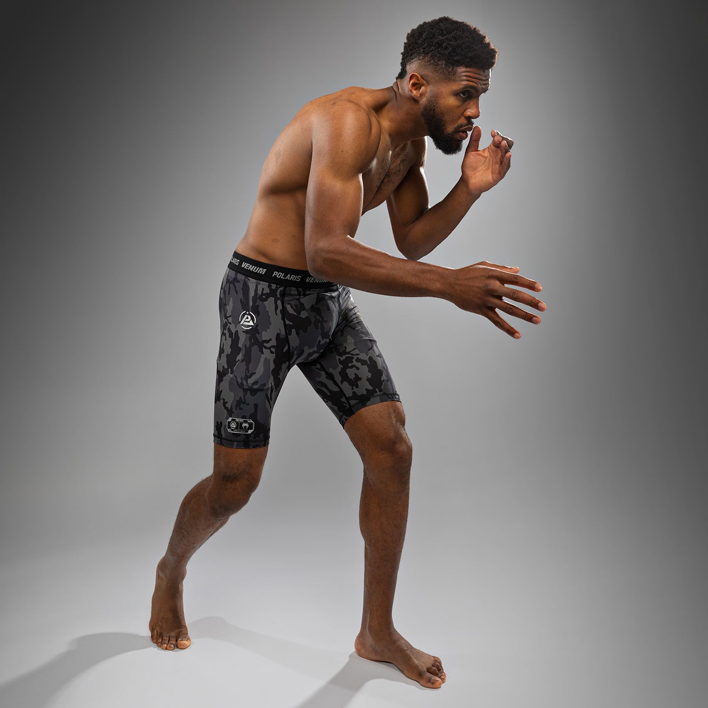Venum x Polaris Vale Tudo Shorts - Schwarz/Grau
