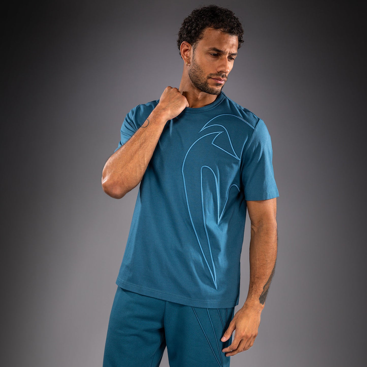 Venum Giant 3D T-Shirt aus Baumwolle - Ozeanblau