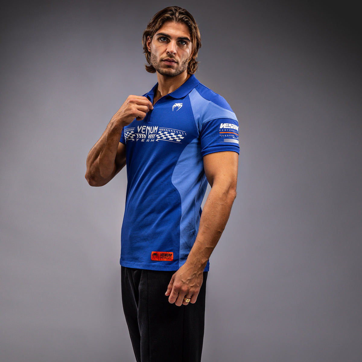 Venum Motorsports Baumwoll-Polo - Königsblau