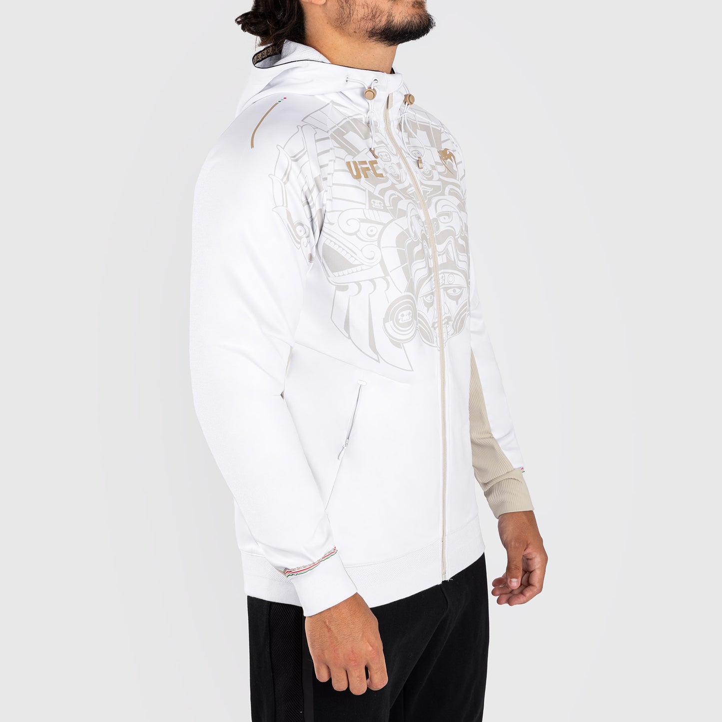 Noche UFC by Venum Authentic Fight Night Herren Walkout Hoodie - Weiß