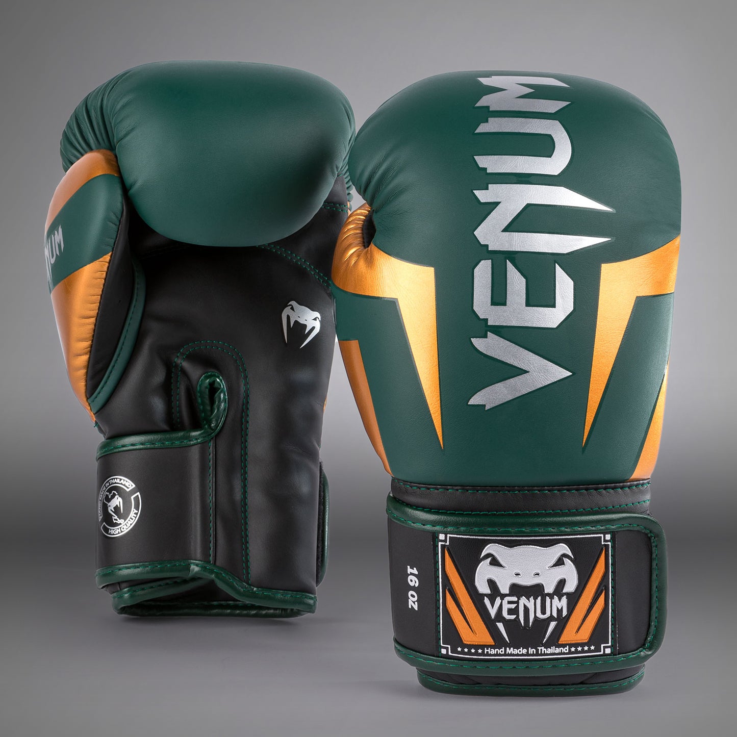Venum Elite  Boxhandschuhe - Grün/Bronze/Silber