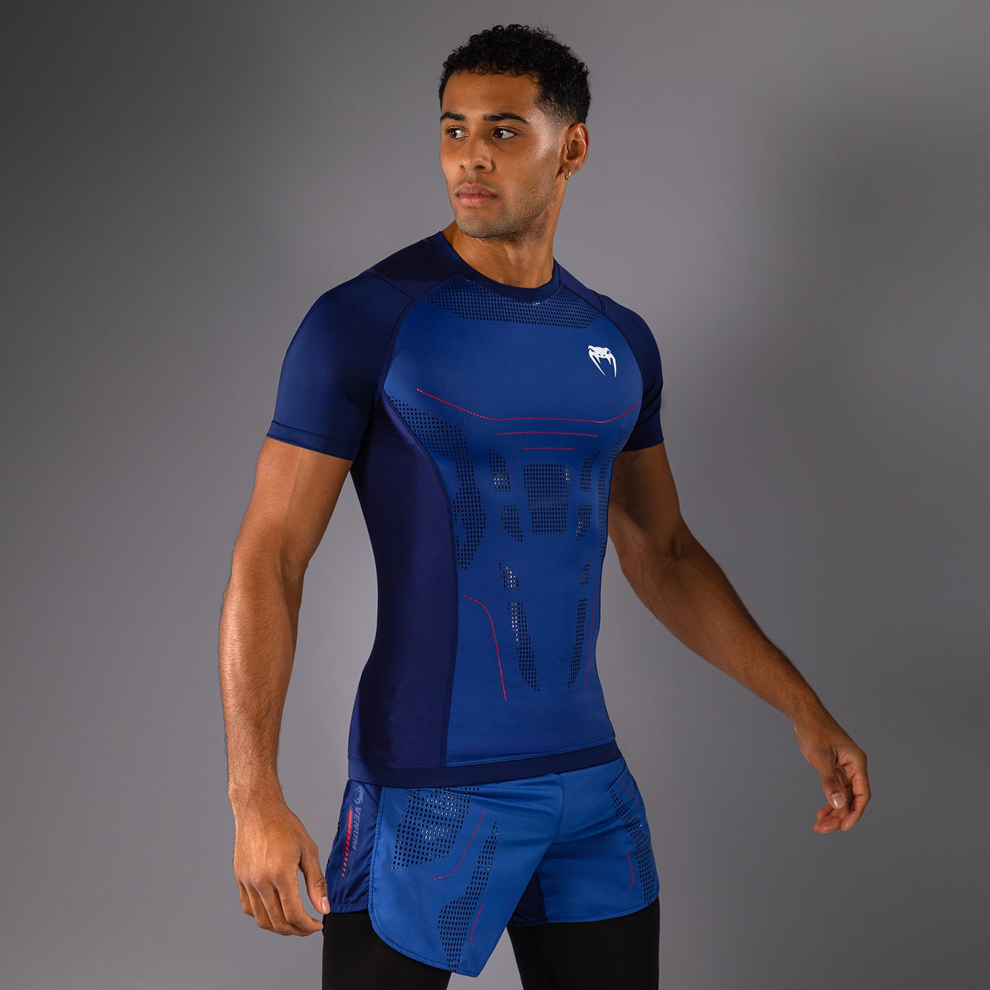 Venum Technical 3.0 Kurzarm Rashguard - Nachtblau