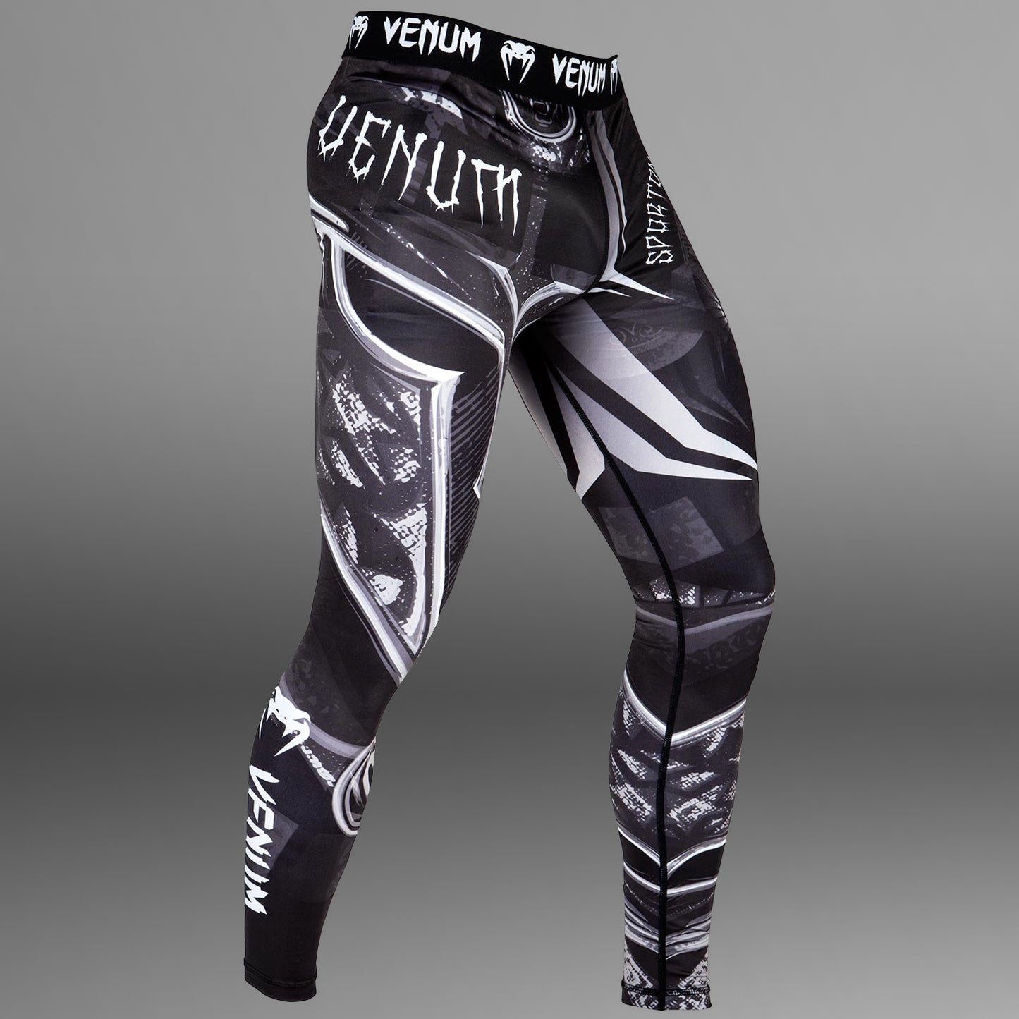 Venum Gladiator 3.0 Kompressionshose - Schwarz/Weiß