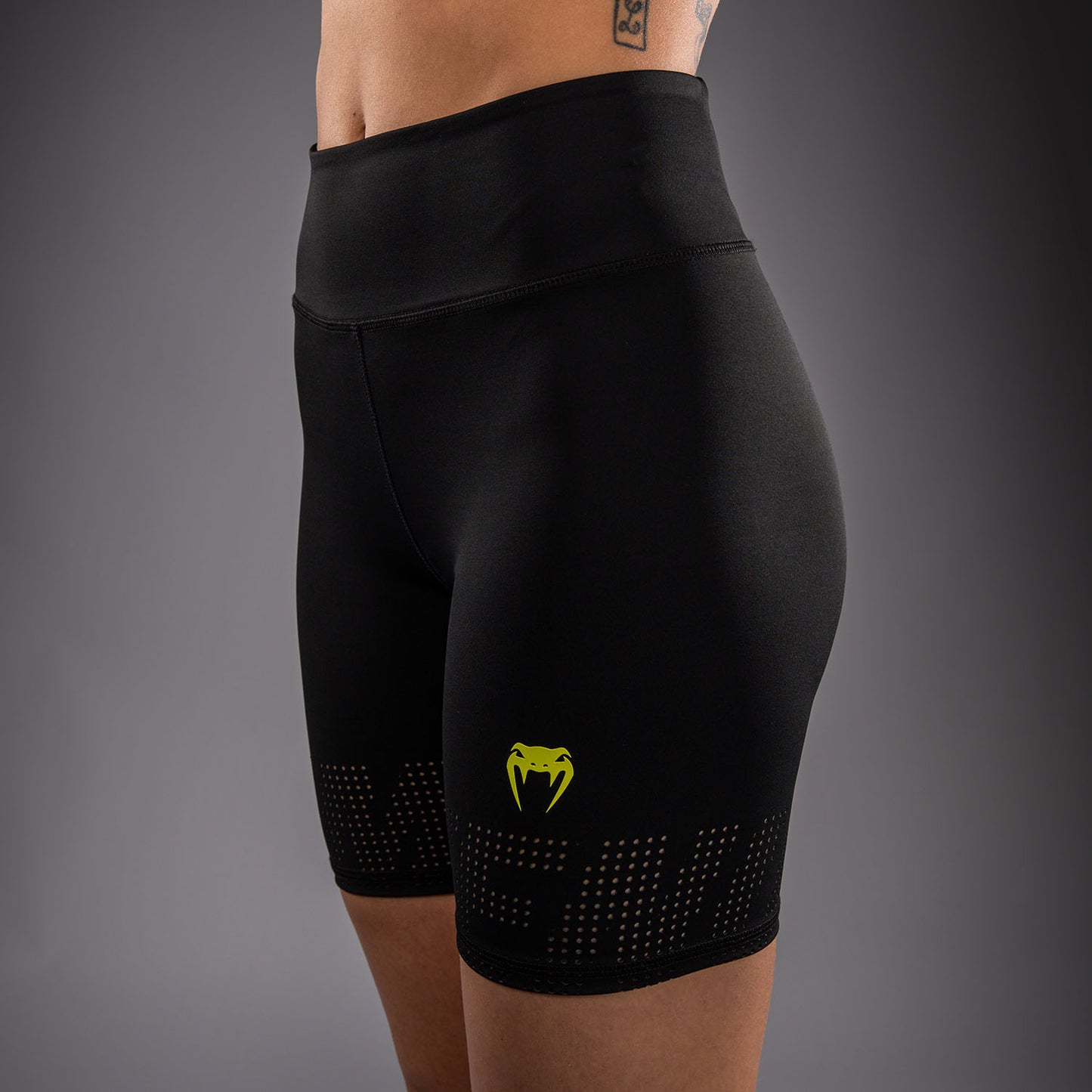 Venum Lazer Kompressionsshorts für Damen - Schwarz/Gelb