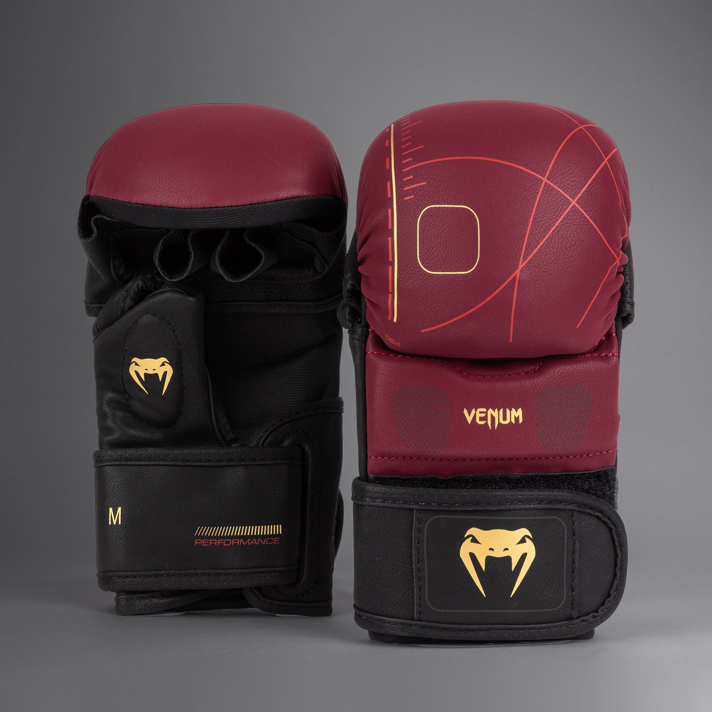 Venum Tactical XT Sparringhandschuhe - Schwarz/Bordeaux/Gold