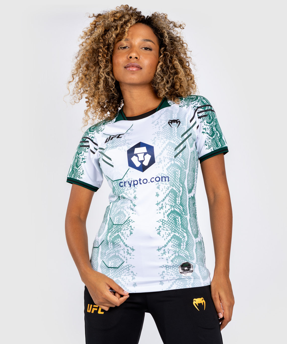 UFC Adrenaline by Venum Authentic Fight Night Damen Walkout Trikot - Emerald Edition - Weiß/Grün