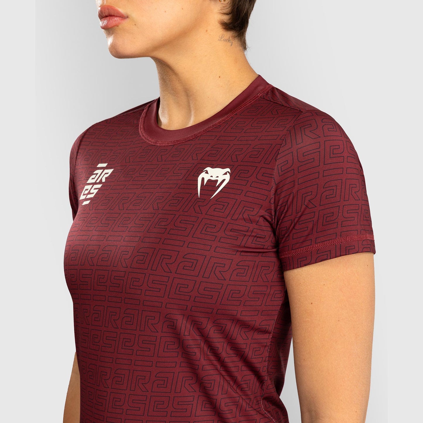 Venum x Ares Damen Dry-Tech T-shirt - Burgunder