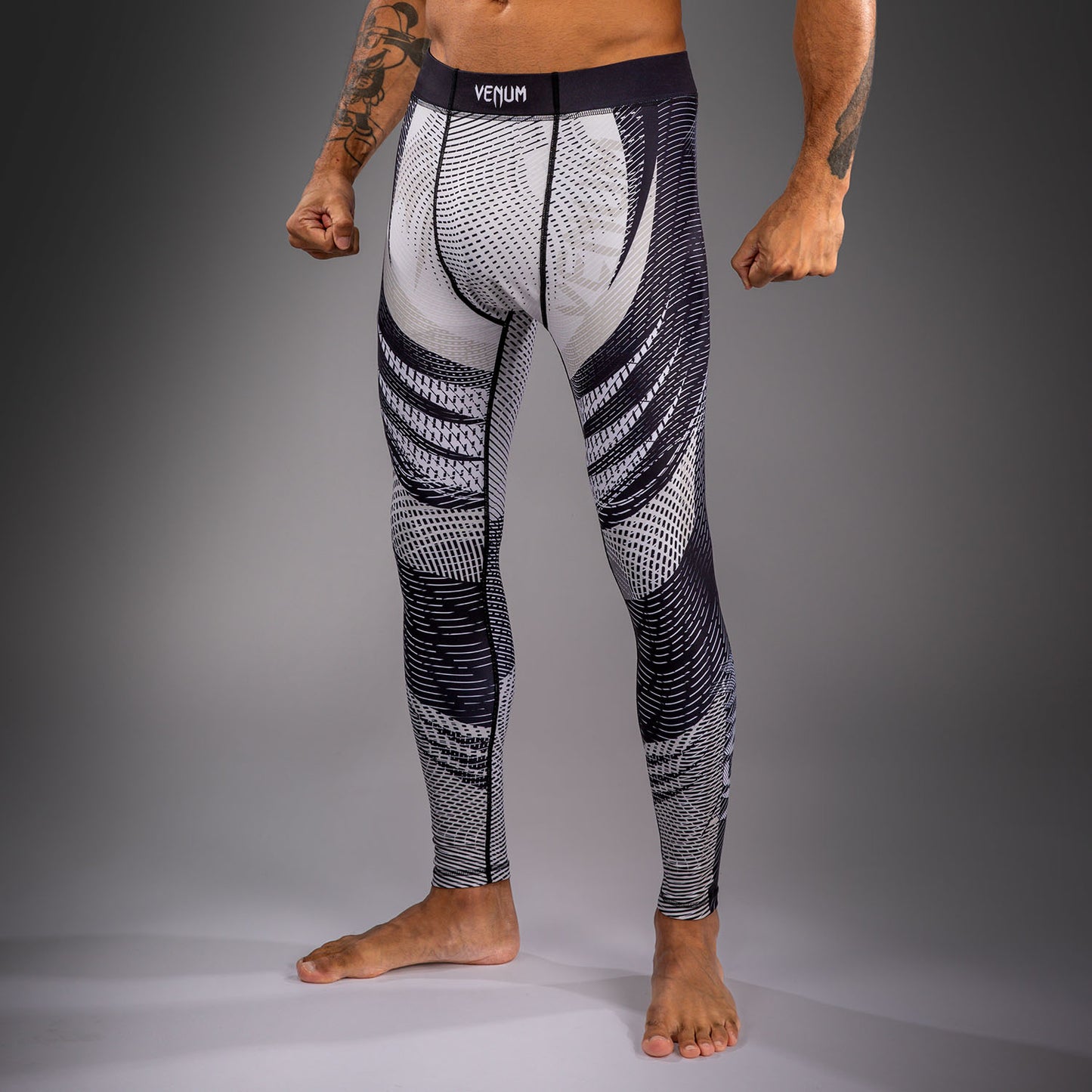 Venum Galactic 3.0 Spats - Cremeweiß/Schwarz
