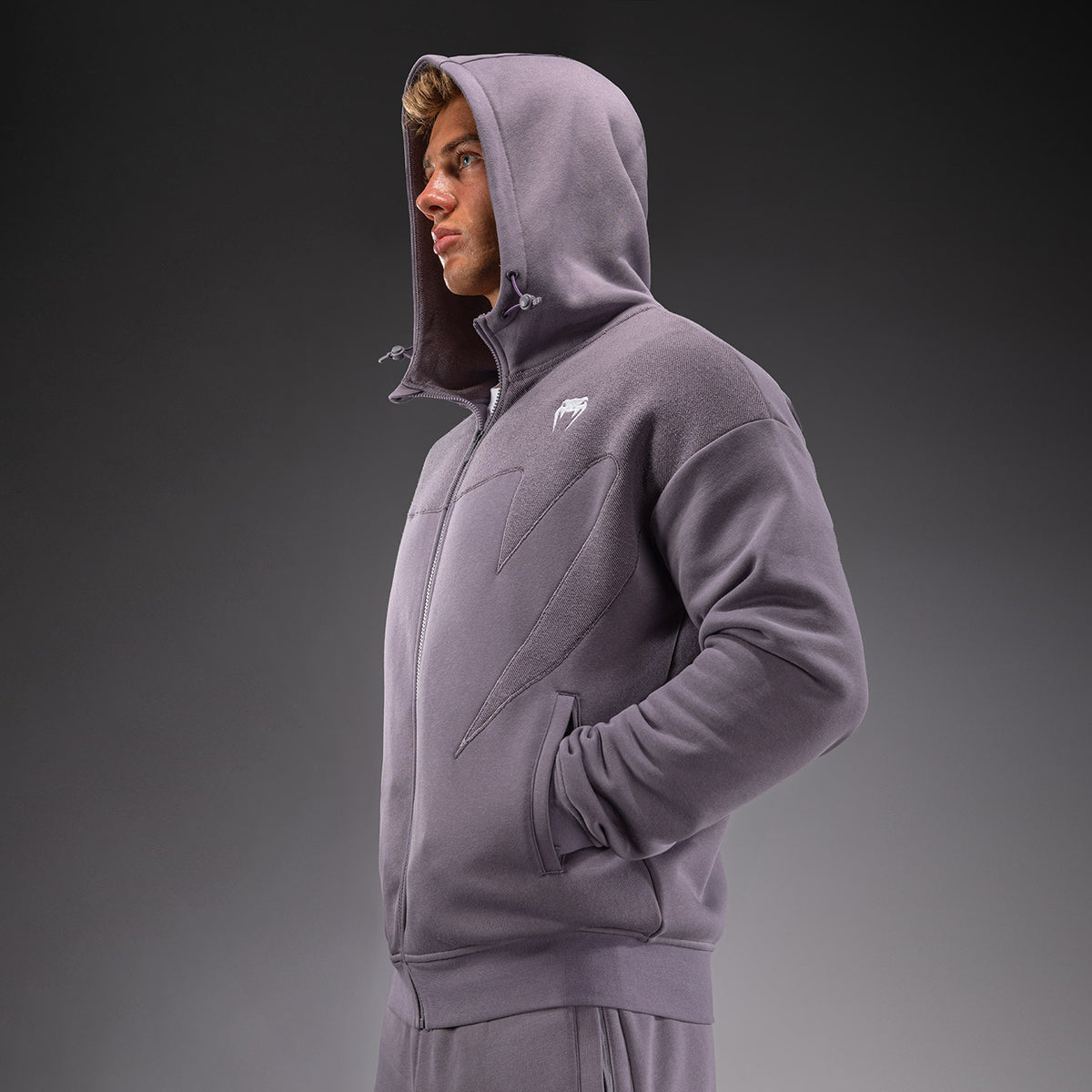 Venum Attack Fleece & Weave Trainingsjacke - Lavendelgrau