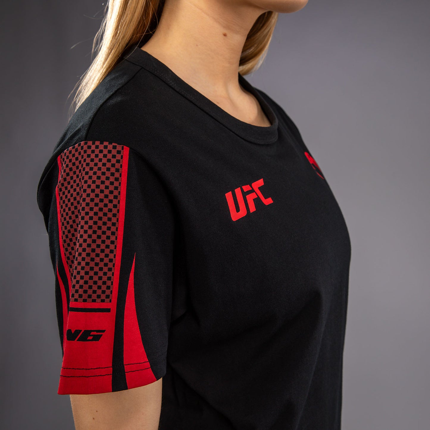 Venum UFC Unity by Venum Authentic Fight Week Damen-Kurzarm-T-Shirt - Schwarz