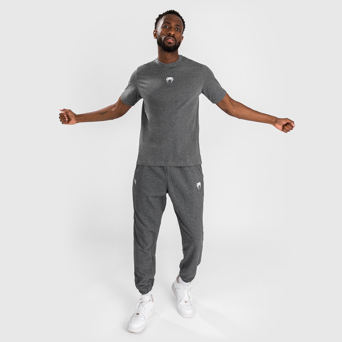Venum Vortex XL Herren T-Shirt - Dunkelgrau Meliert