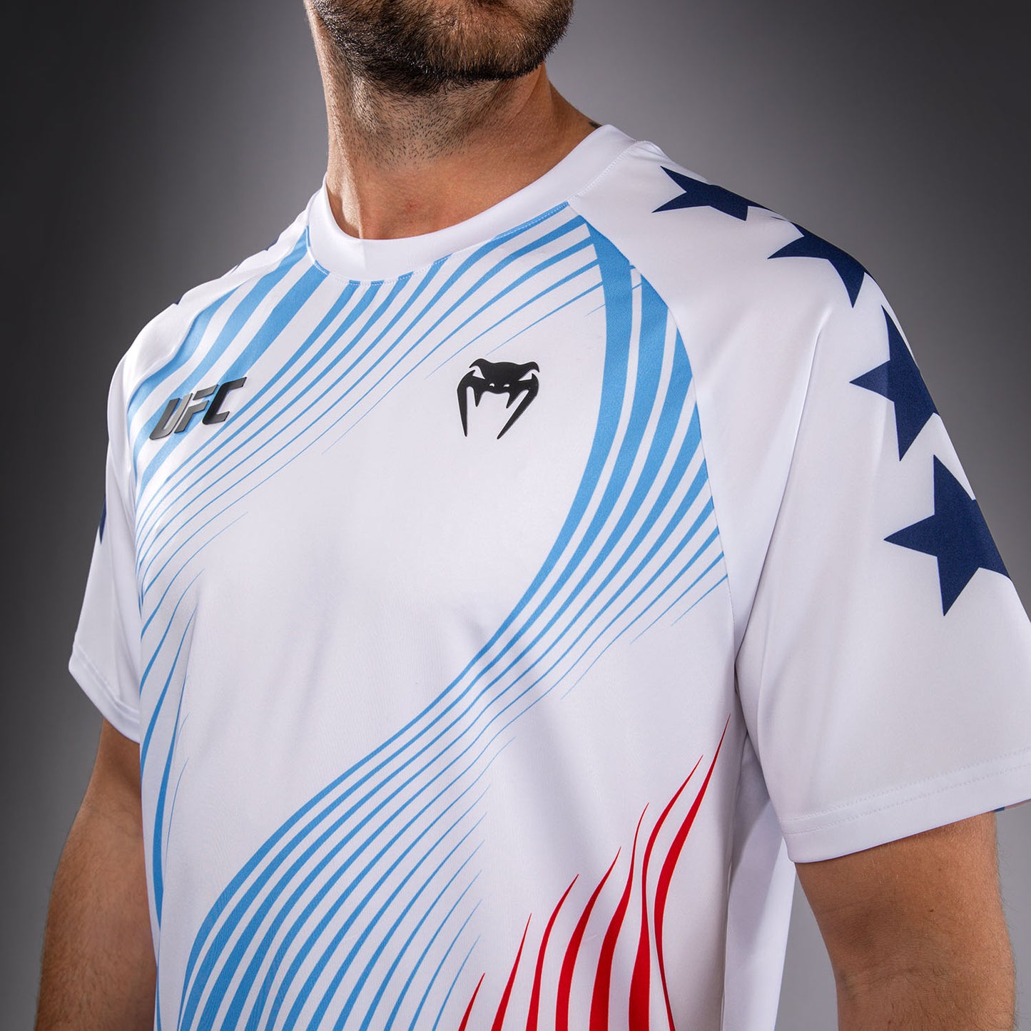 Official UFC Freedom 250 by Venum Personalisiert Authentic Fight Night Walkout Jersey für Herren - Weiß