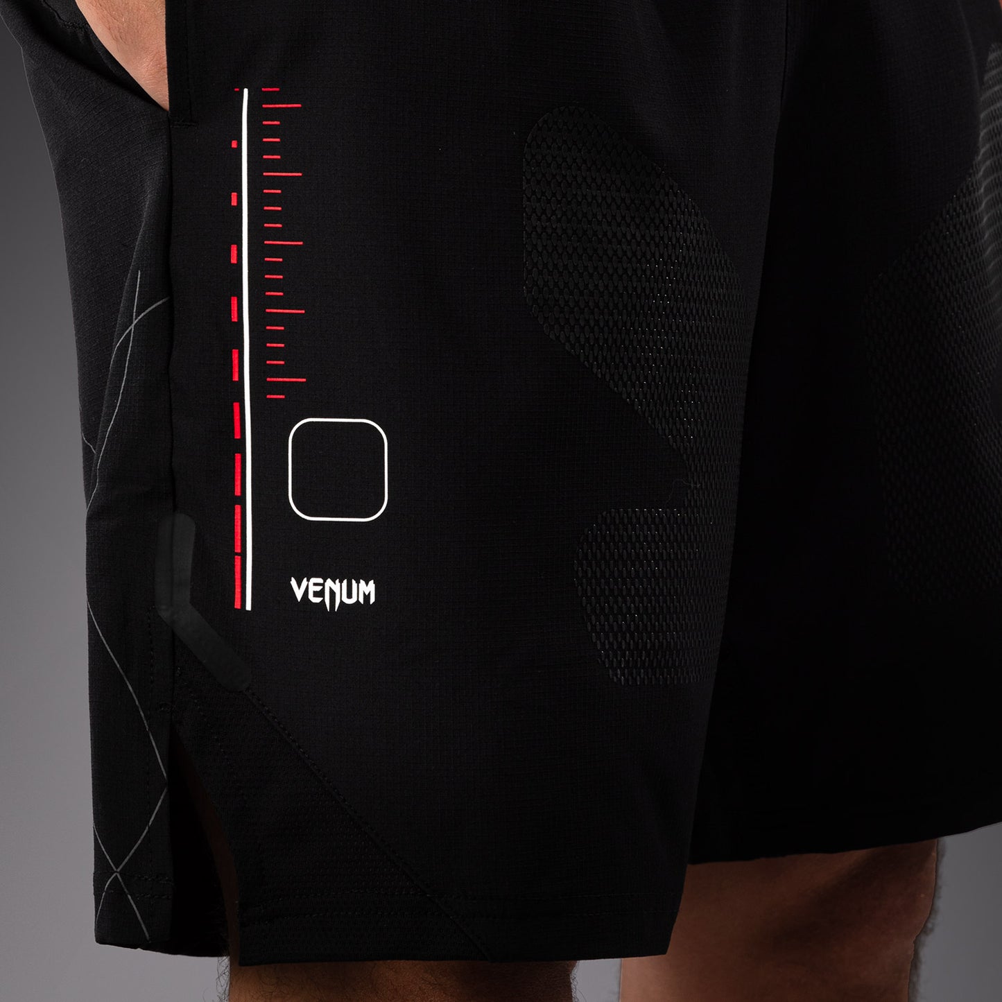 Venum Tactical XT  Herren-Trainingsshorts - Schwarz/Feuerrot