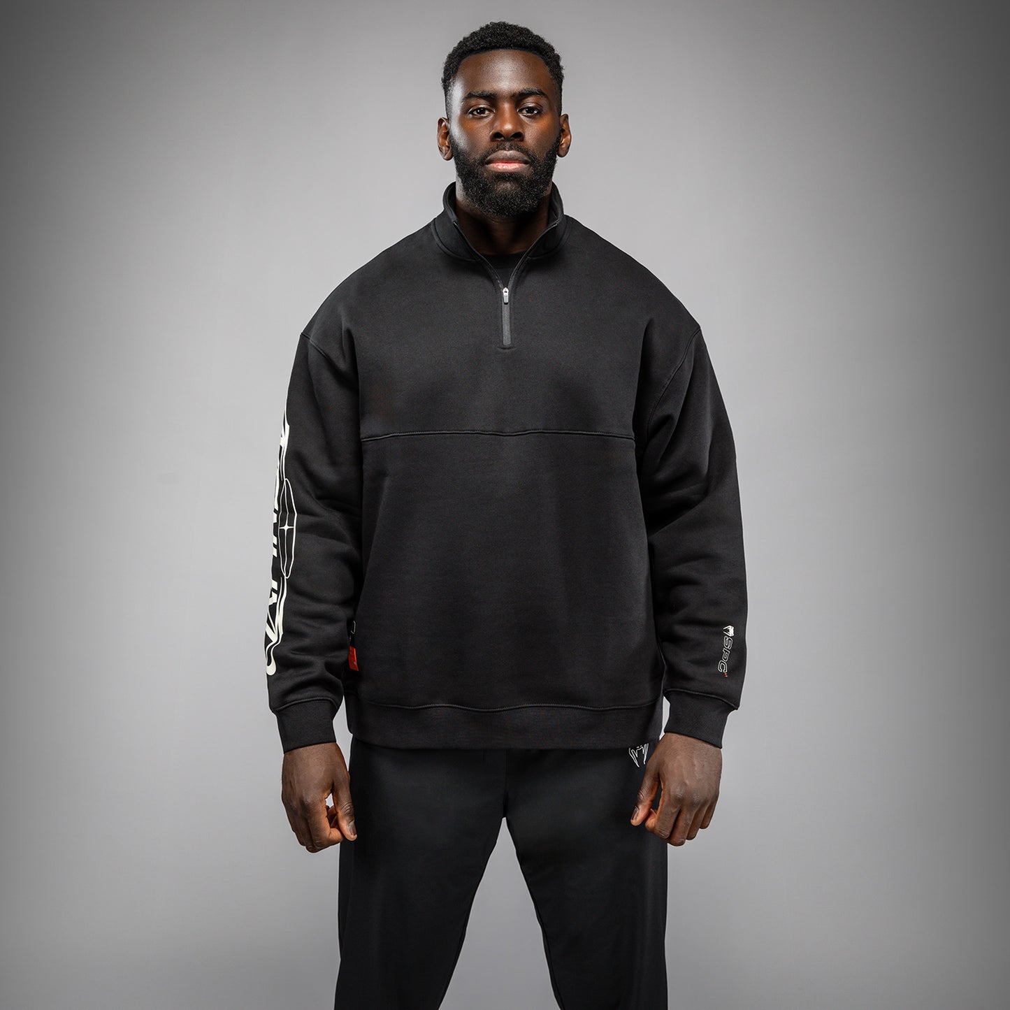 Venum Eclipse Half-Zip Sweatshirt – Schwarz/Ivory