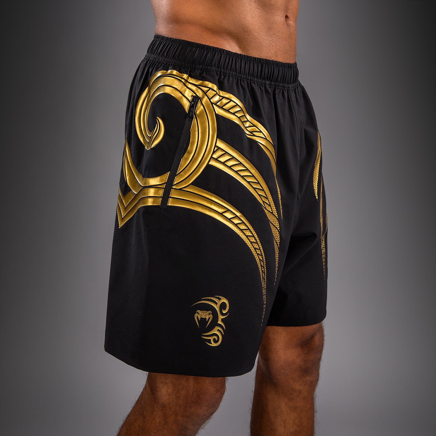 Venum x Mike Tyson Tiger Trainingsshorts - Schwarz/Gold