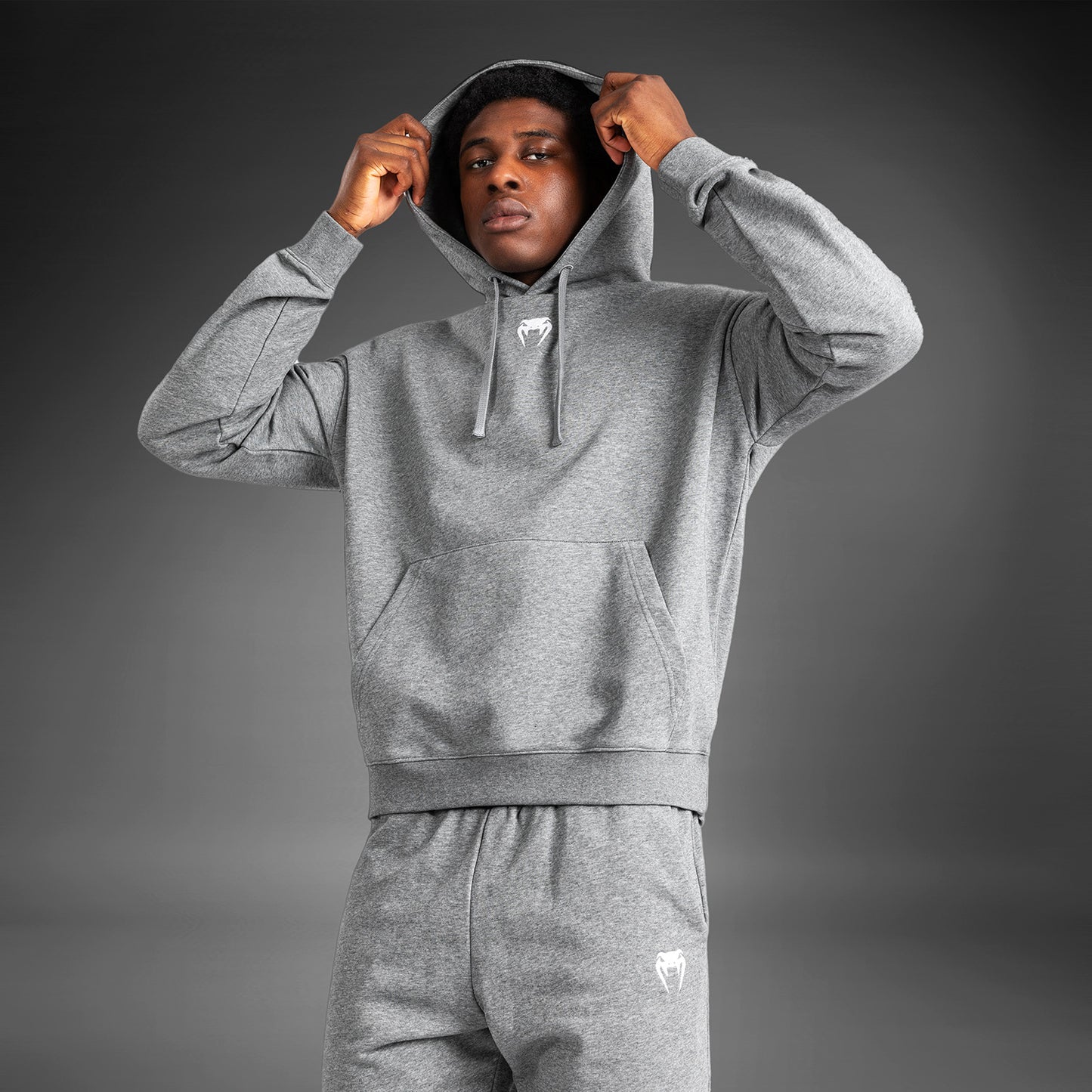 Venum Vortex XL Lite Herren Hoodie - Helles Heather Grau