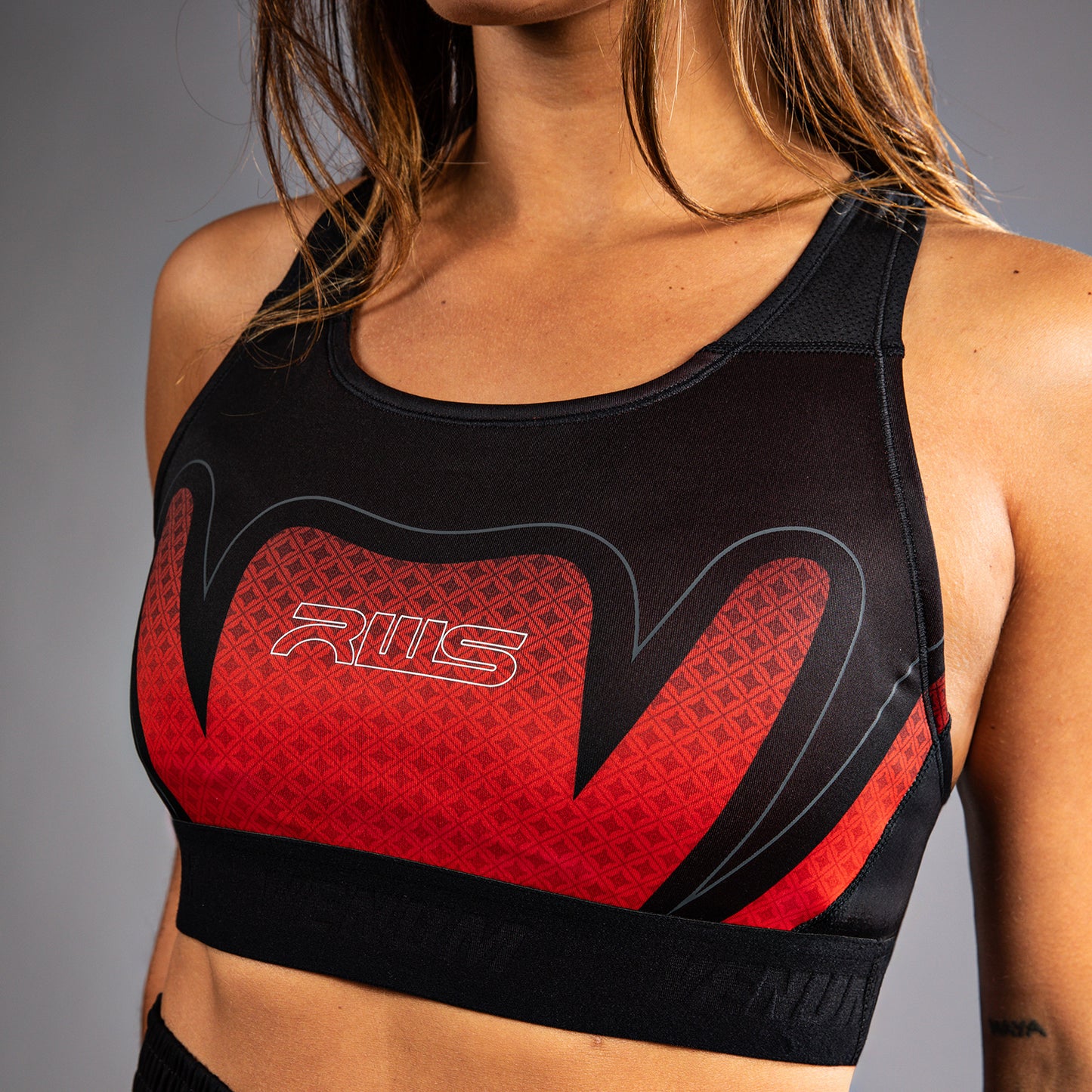 Venum x RWS 2.0 Damen Sport-BH – Schwarz/Rot