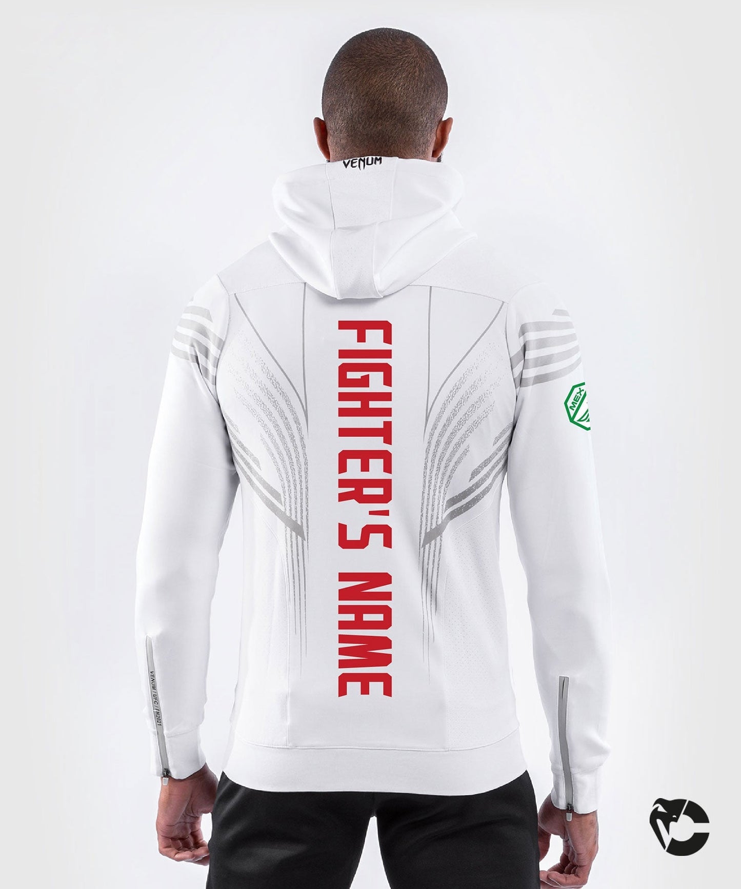 UFC Venum Fighters Authentic Fight Night Herren Walkout Hoodie - Weiß