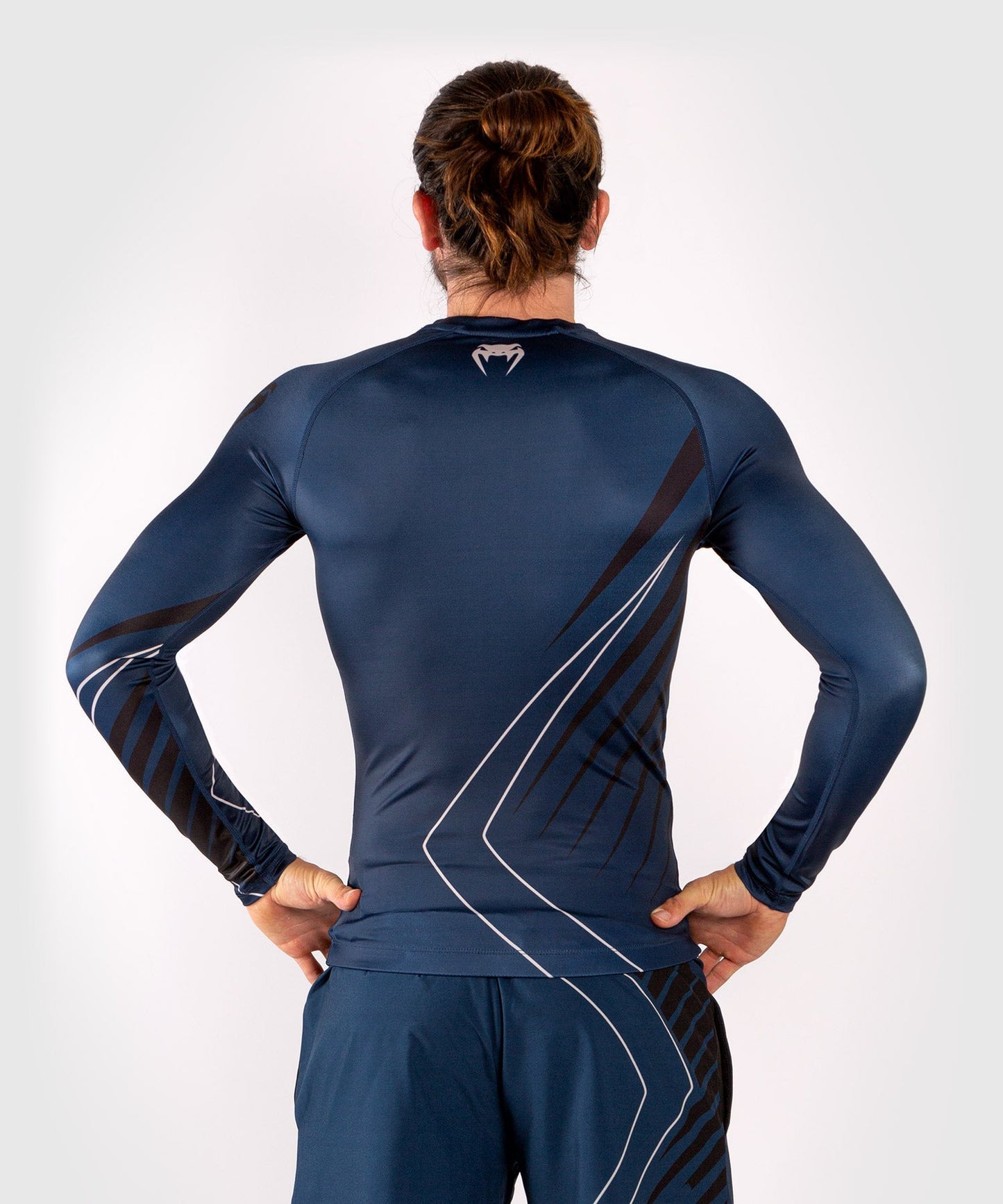 Venum Contender 5.0 Rashguard - Lange Ärmel - Marineblau/sand