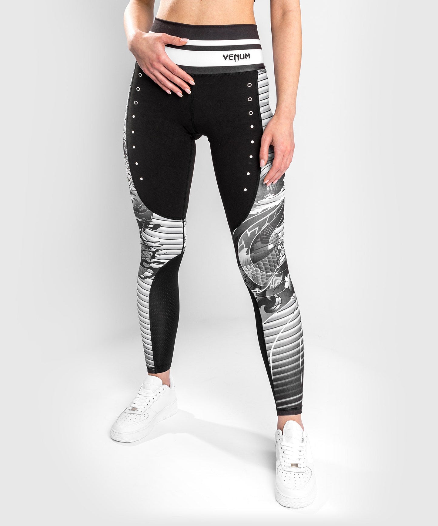 Venum YKZ21 Leggings - Schwarz/Weiß