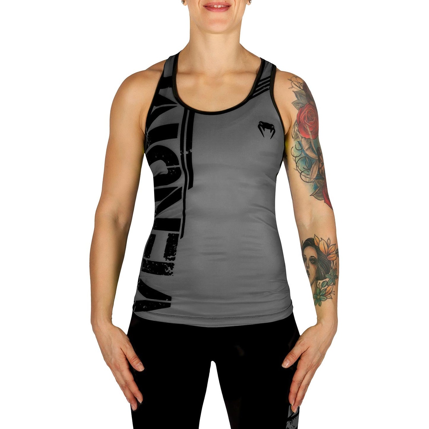 Venum Power Tank Top - Grau/Schwarz