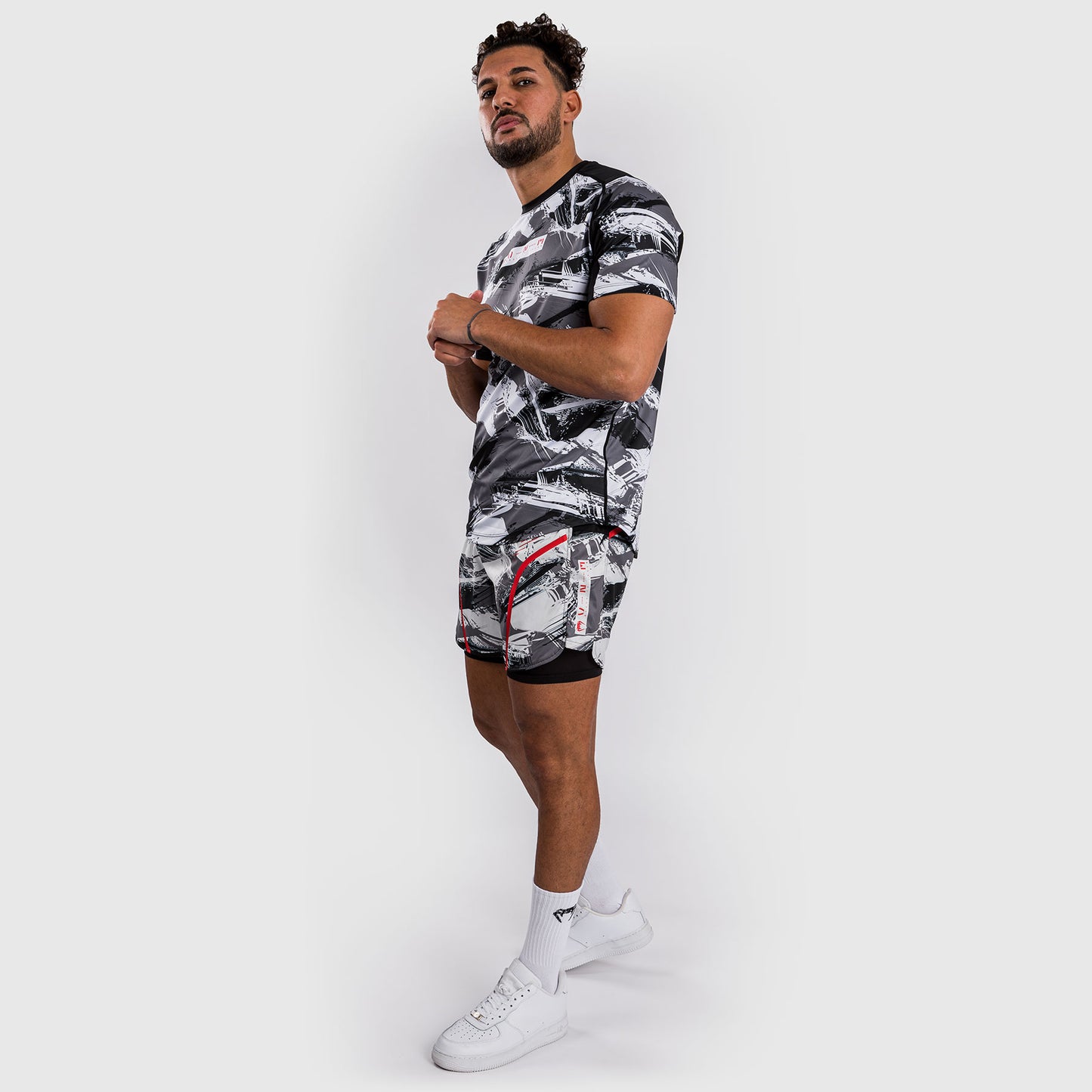 Venum Electron 3.0 Dry-Tech T-Shirt - Grau/Rot