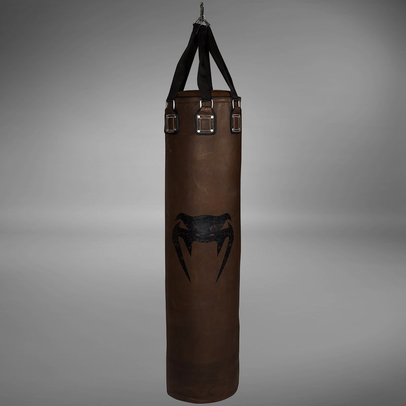 Venum Vintage Boxsack - Braun - Gefüllt - Rindsleder
