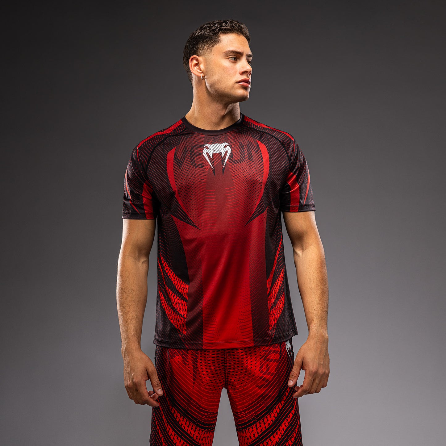 Venum Galactic 3.0 Dry-Tech T-Shirt - Rot/Silber
