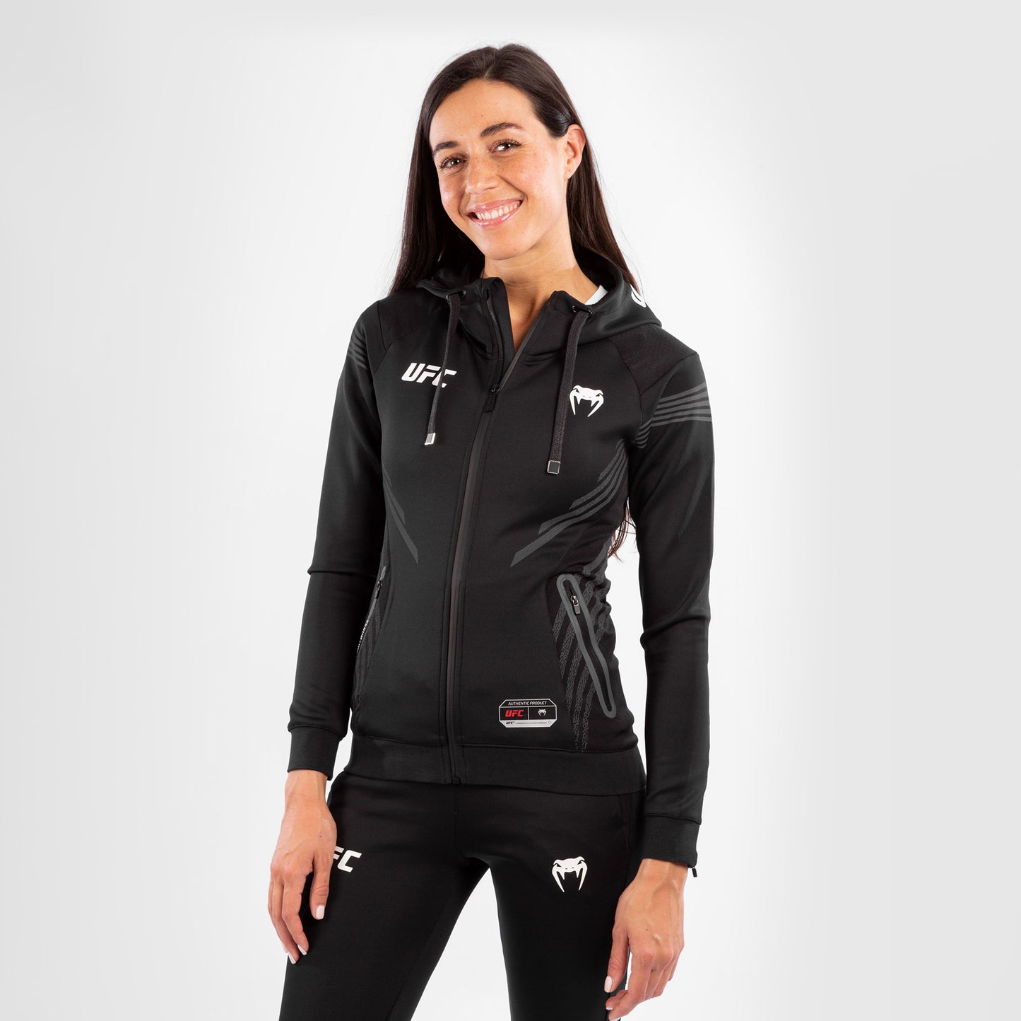 UFC Venum Authentic Fight Night Damen Walkout Hoodie - Schwarz