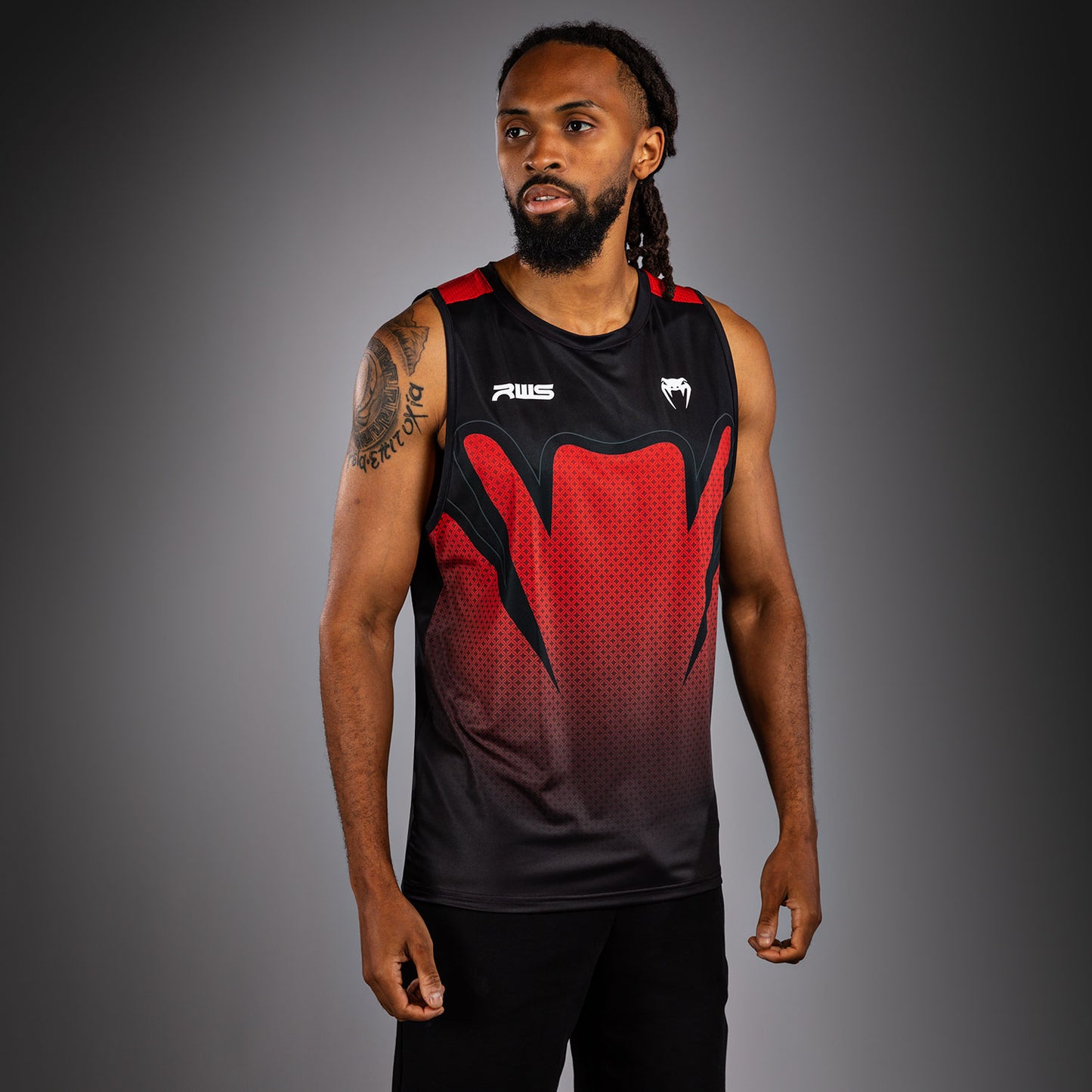 Venum x RWS 2.0 Men’s Dry-Tech Tank Top – Schwarz/Rot