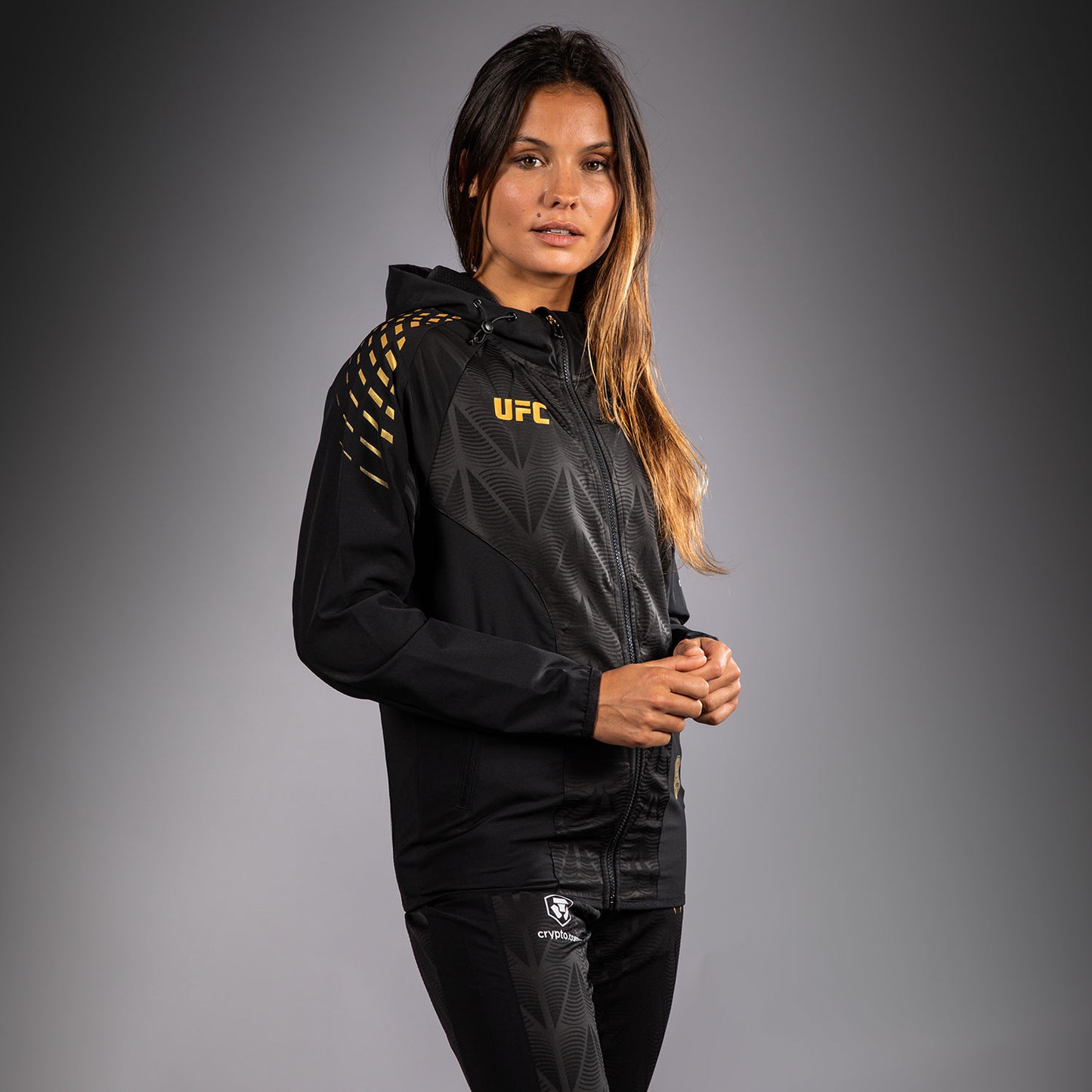 UFC Zenith by Venum Authentic Fight Night Kapuzenjacke Damen Personalisiert - Champion