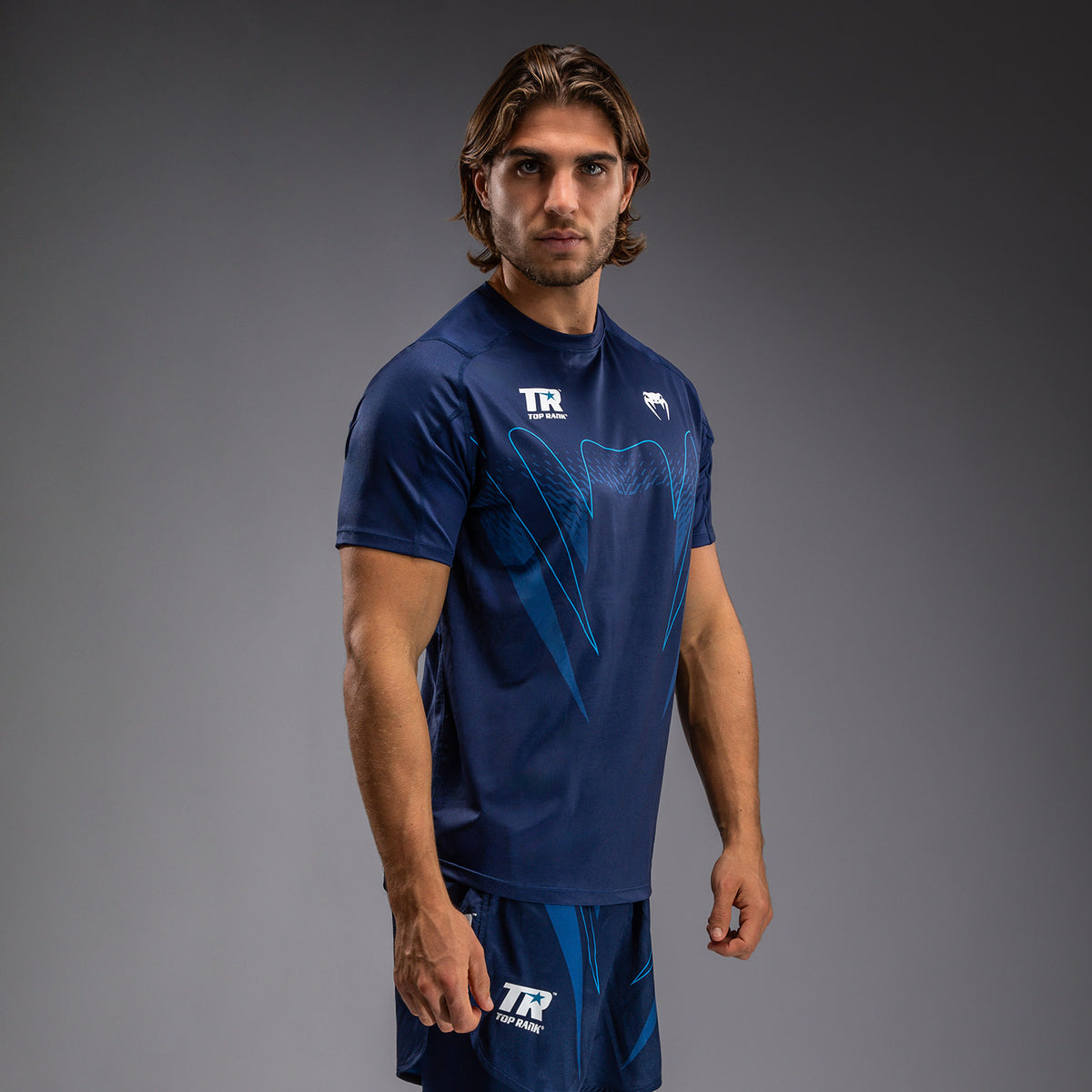 Venum x Top Rank Original Herren Dry Tech Shirt - Navy Blau