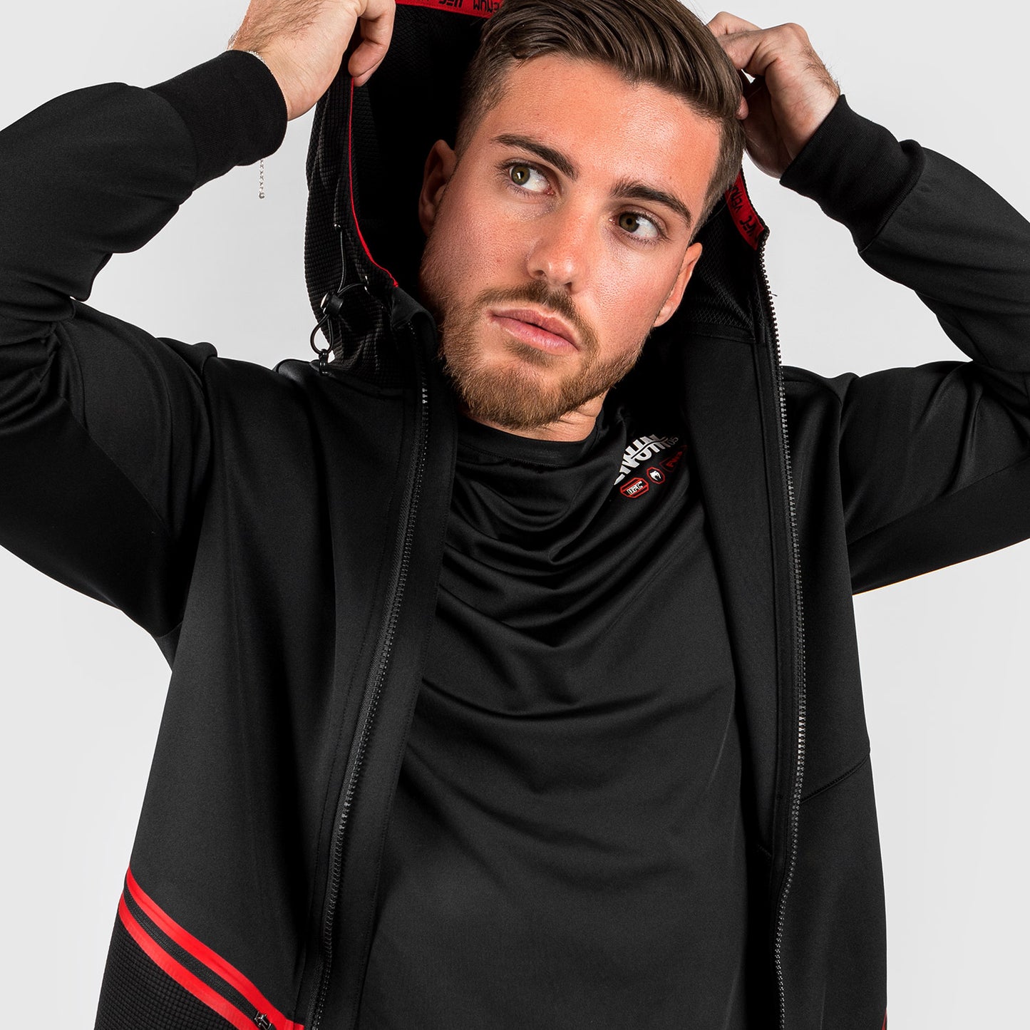 UFC Adrenaline by Venum Fight Week Herren Zip Hoodie - Schwarz